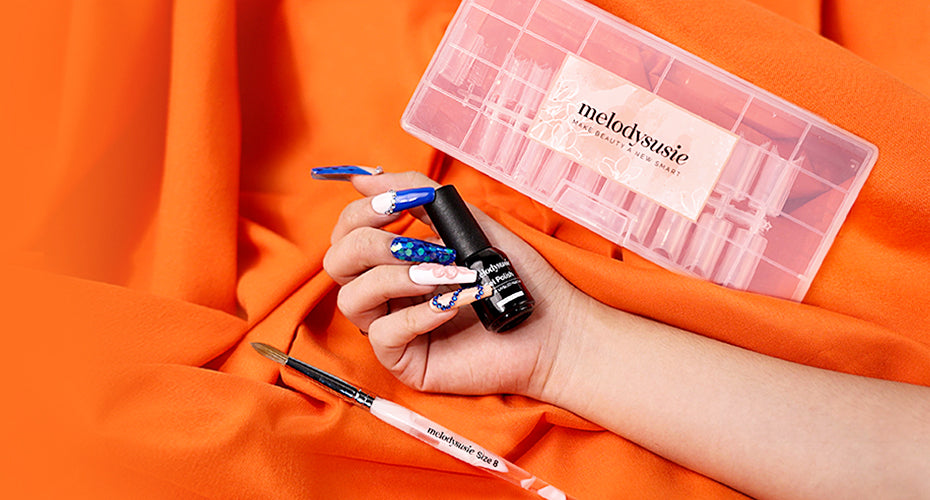 4 Easy Steps to Do Nail Extension by Applying Acrylic Powder on Nail Tips