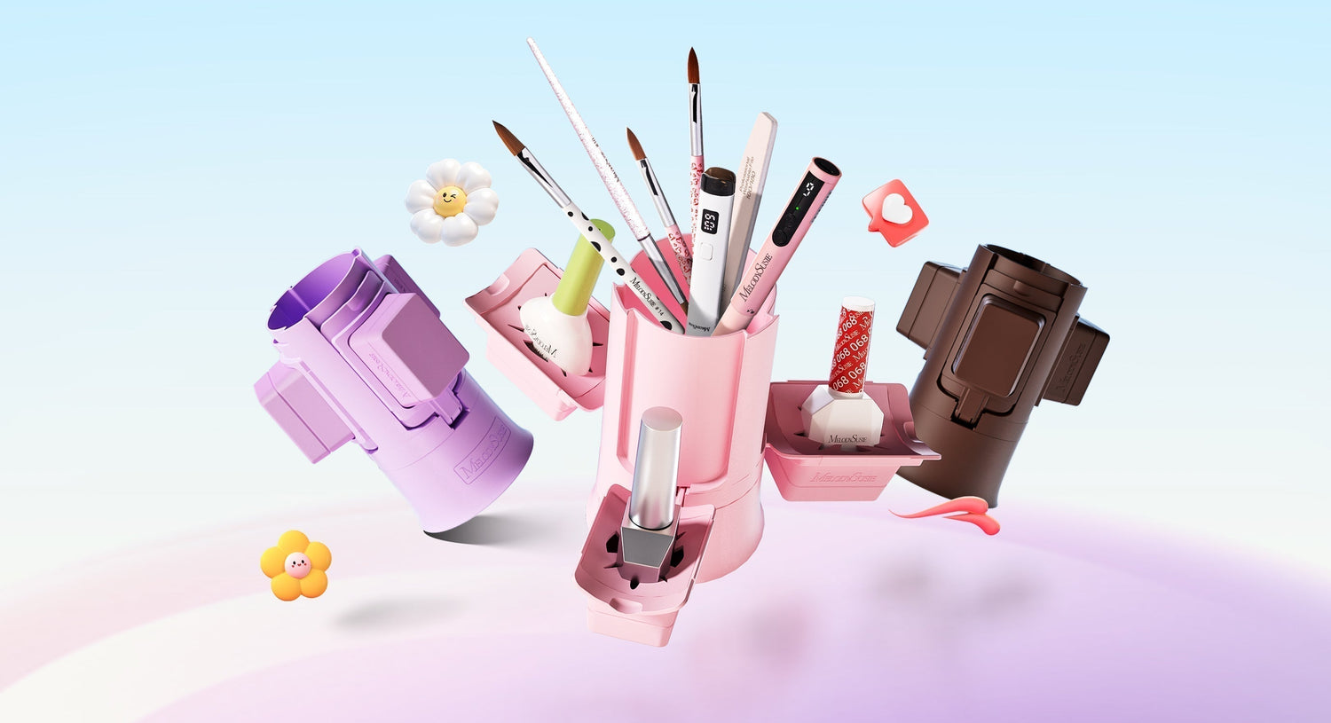 GelCarousel Rotatable Nail Art DIY Station