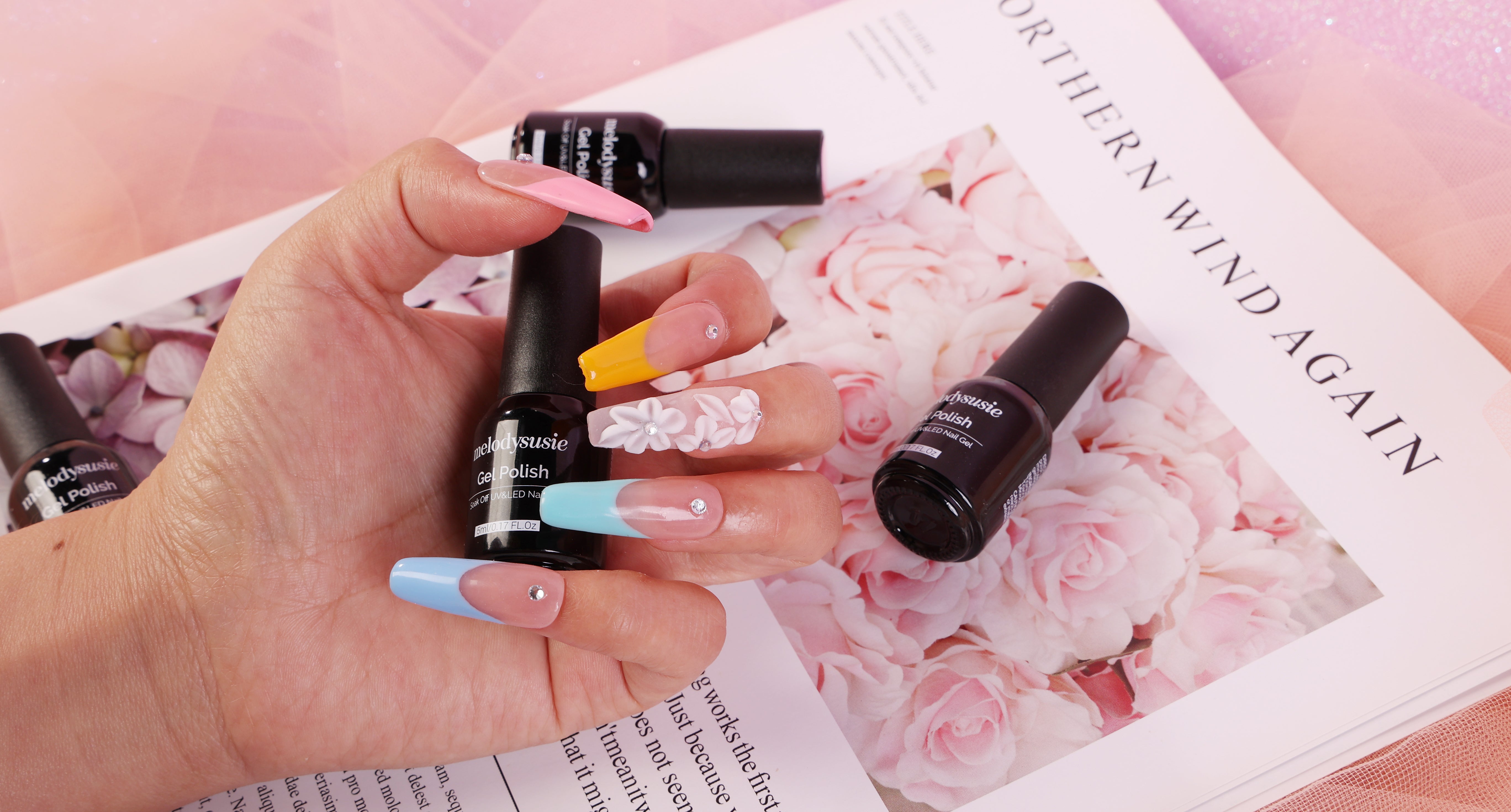 Step-by-Step Tutorial for Doing Cherry Blossoms Nails at Home