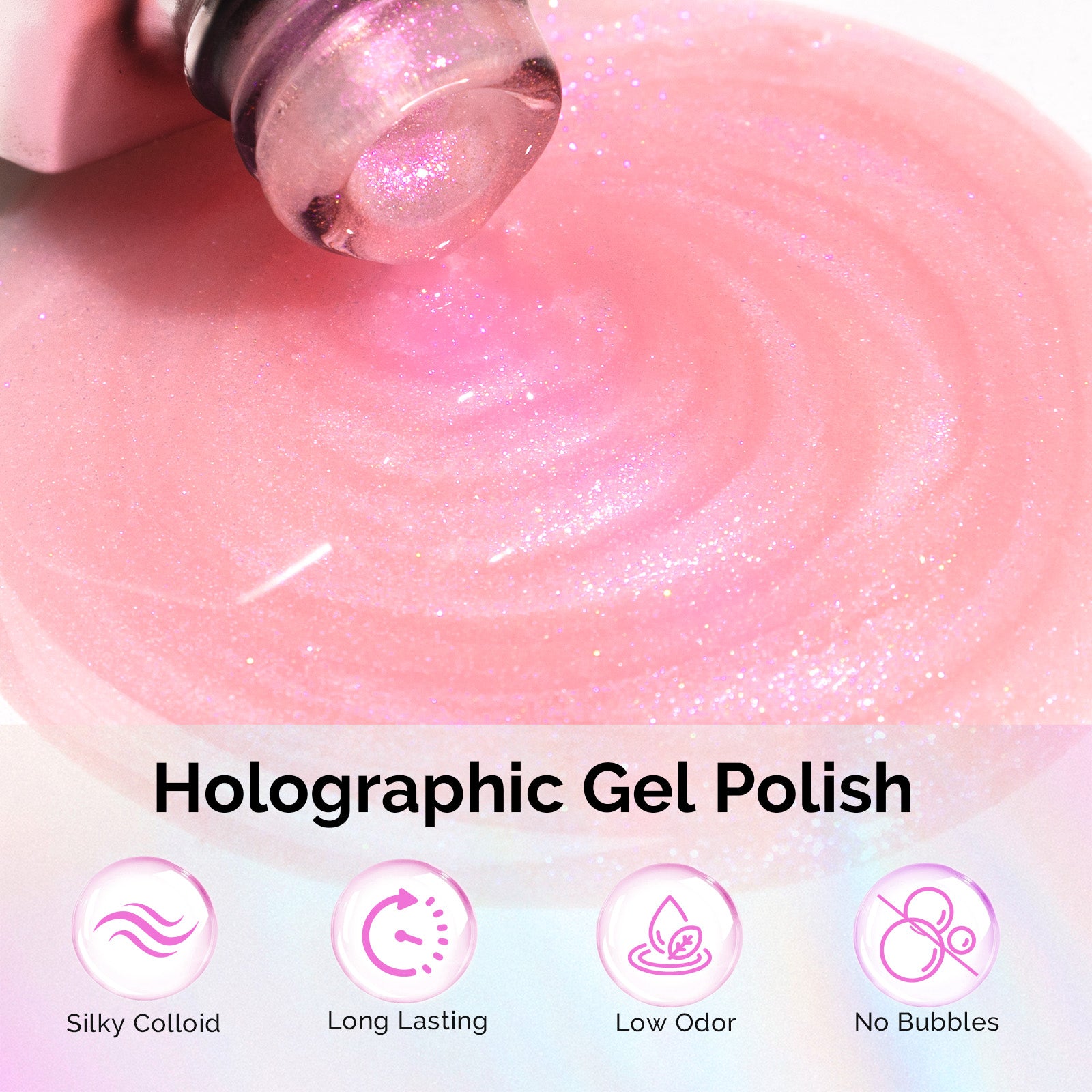 G2607 Shimmer Pearl Pink - TPO-Free Thick Gel Nail Polish(15ml)