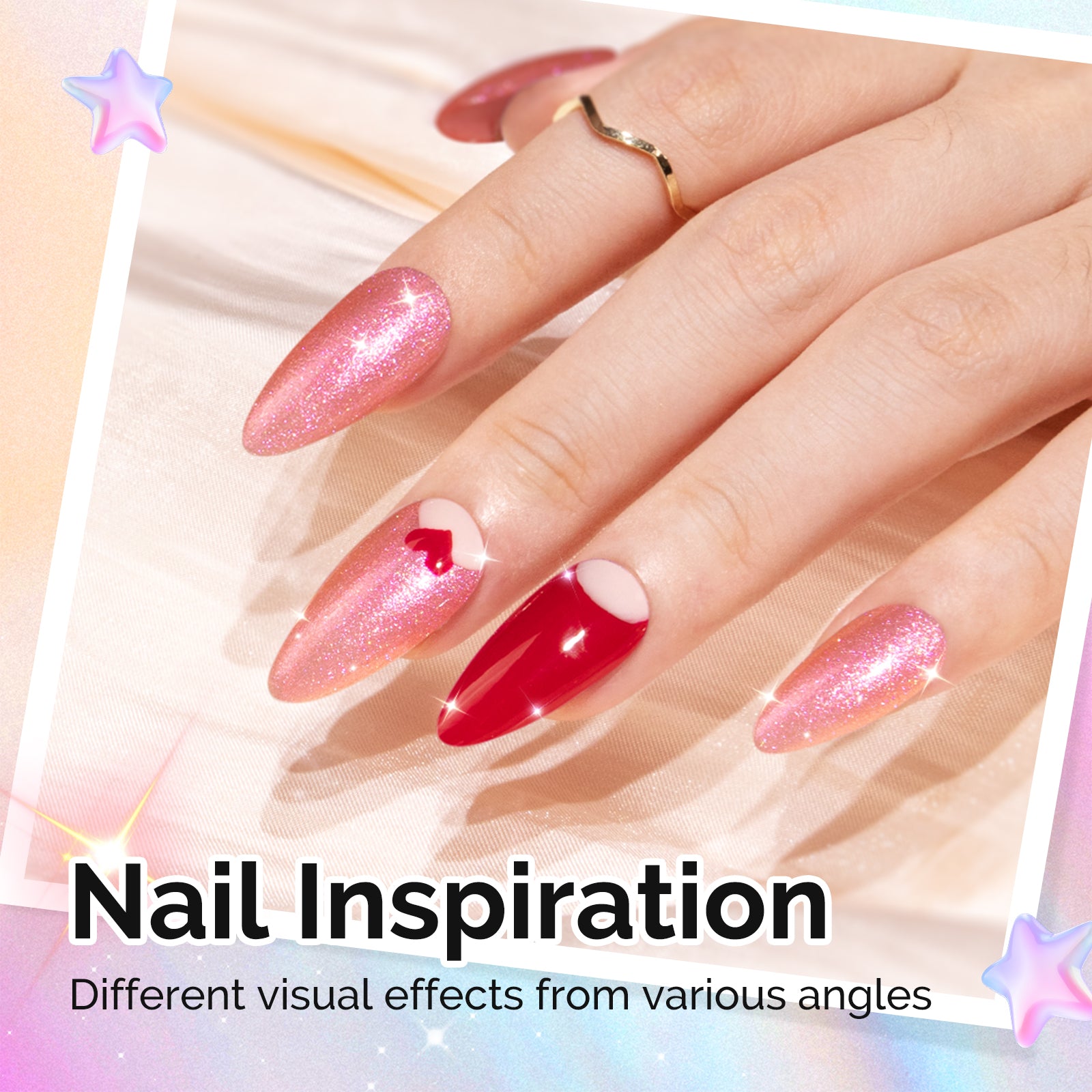 G2609 Jelly Pink Aurora Shimmer - TPO-Free Thick Gel Nail Polish(15ml)