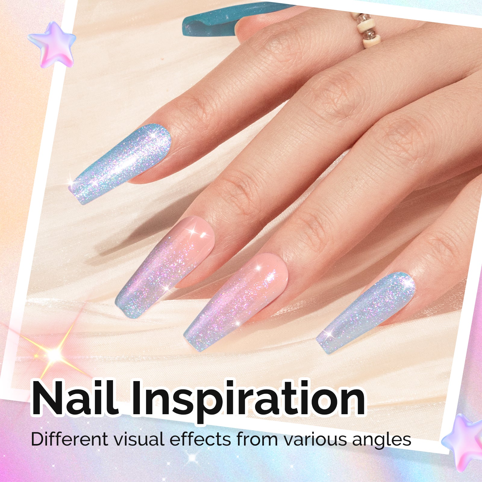 G2103 Blue Aurora Shimmer - TPO-Free Thick Gel Nail Polish(15ml)