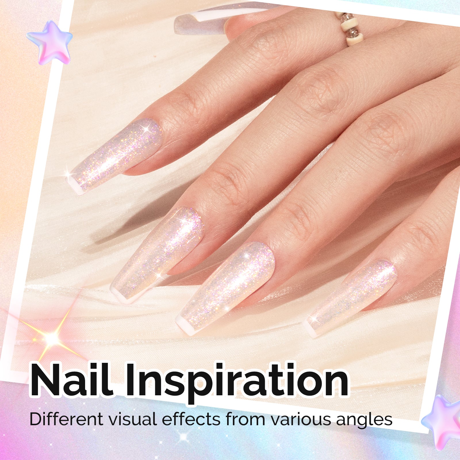 G2608 Shimmer Aurora Yellow Pink - TPO-Free Thick Gel Nail Polish(15ml)