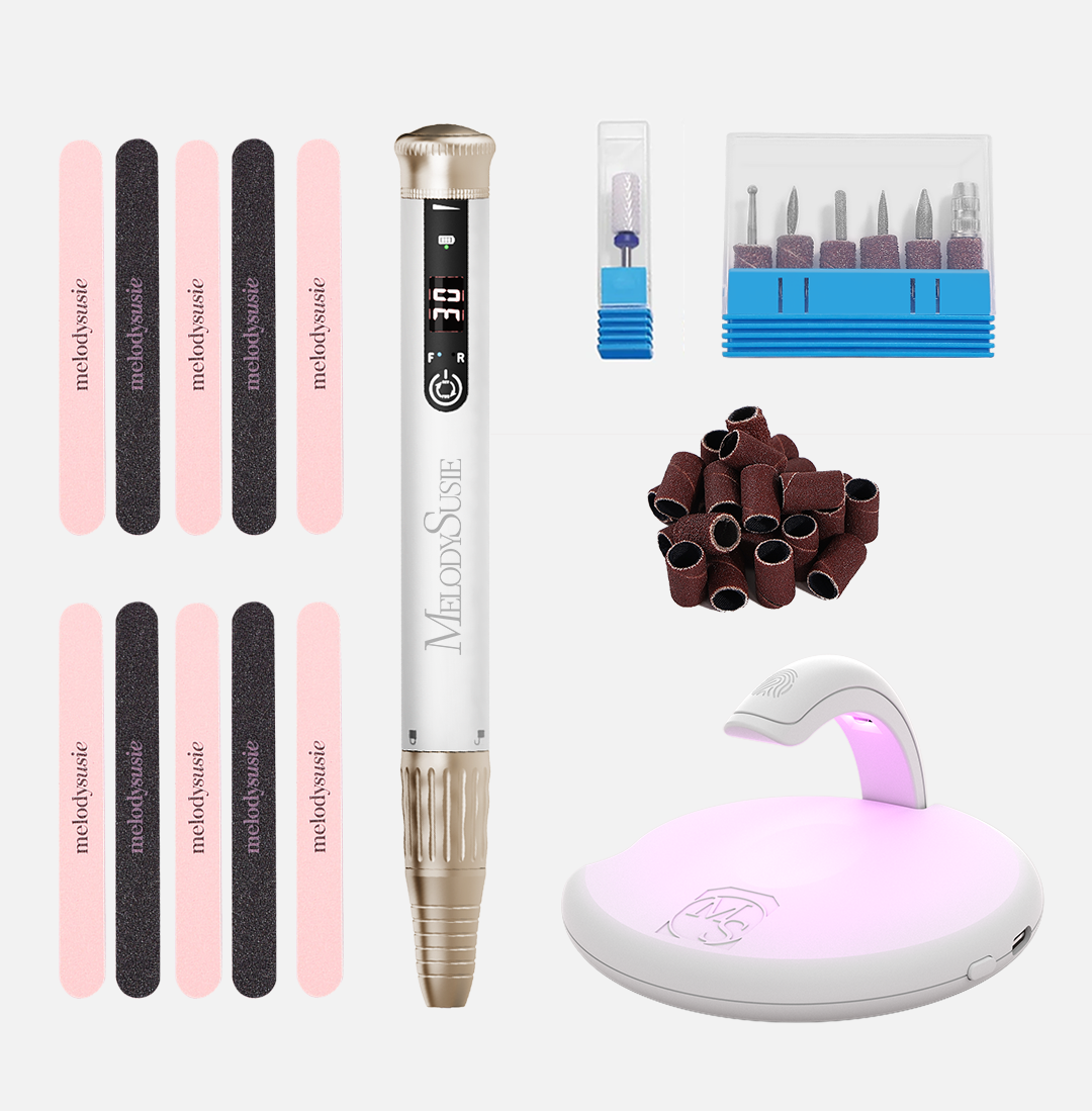 SP1(SM220E)-Cordless & Stepless Speed Rechargeable Nail Drill 30000 RPM (Dust-Free Kit)