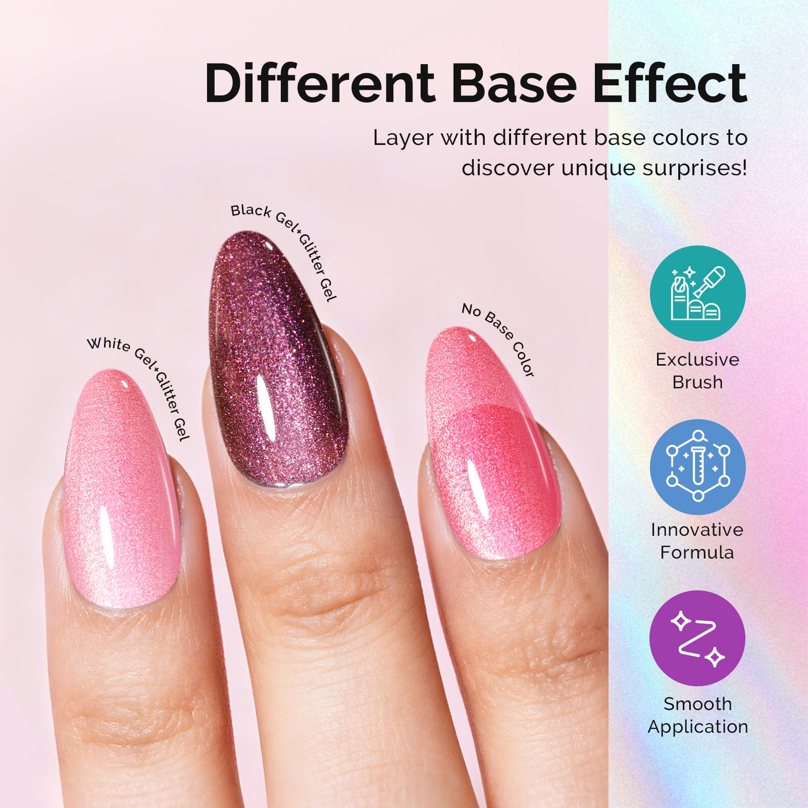 G2609 Jelly Pink Aurora Shimmer - TPO-Free Thick Gel Nail Polish(15ml)