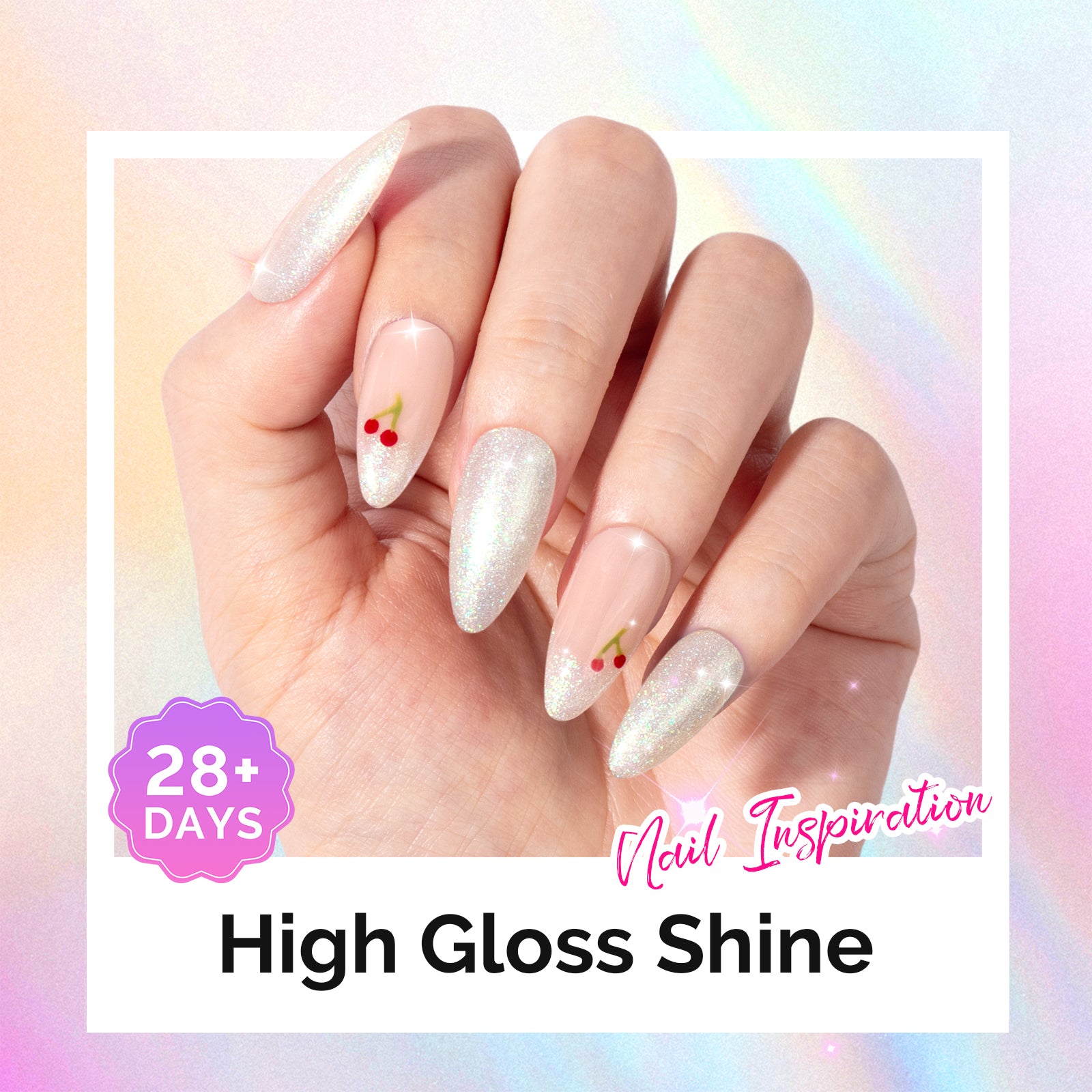 G2302 Jelly White Aurora Shimmer - TPO-Free Thick Gel Nail Polish(15ml)