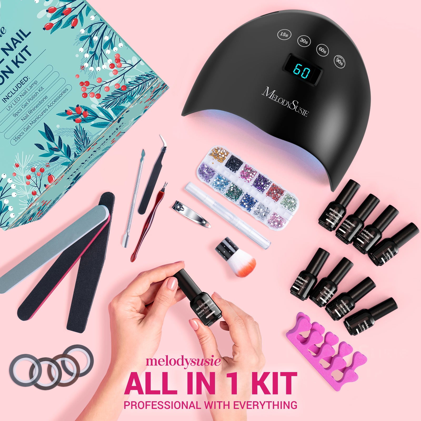 P1-Nail Kit with Portable Electric Nail Drill