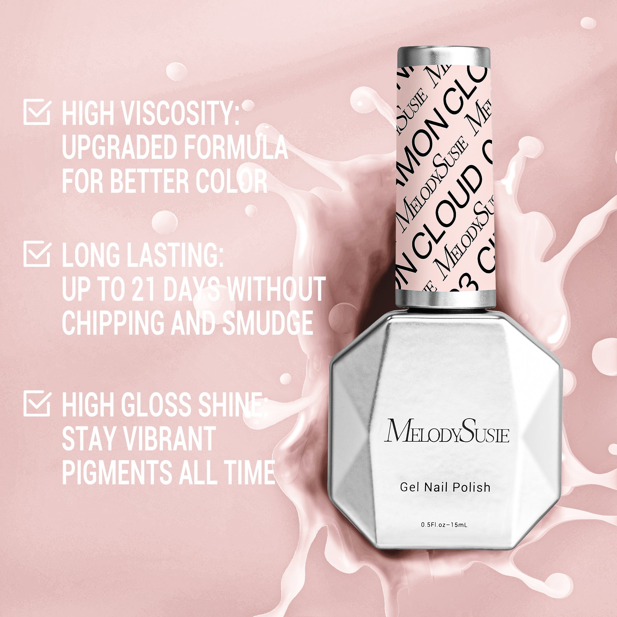 093 Cinnamon Cloud - TPO-Free Thick Nail Gel Polish(15ml)