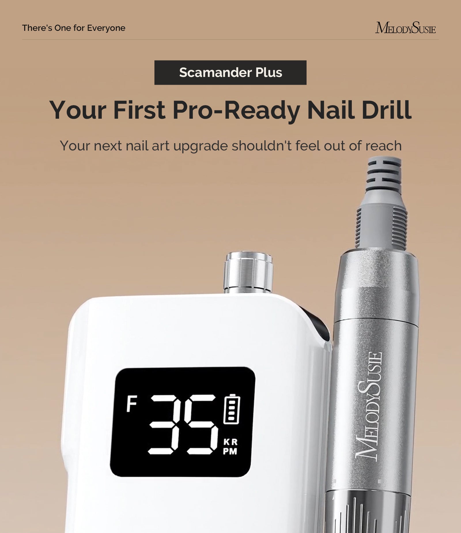 Scamander Plus (SM350A Pro) Clip-On Rechargeable 35,000RPM Nail Drill Gift Box