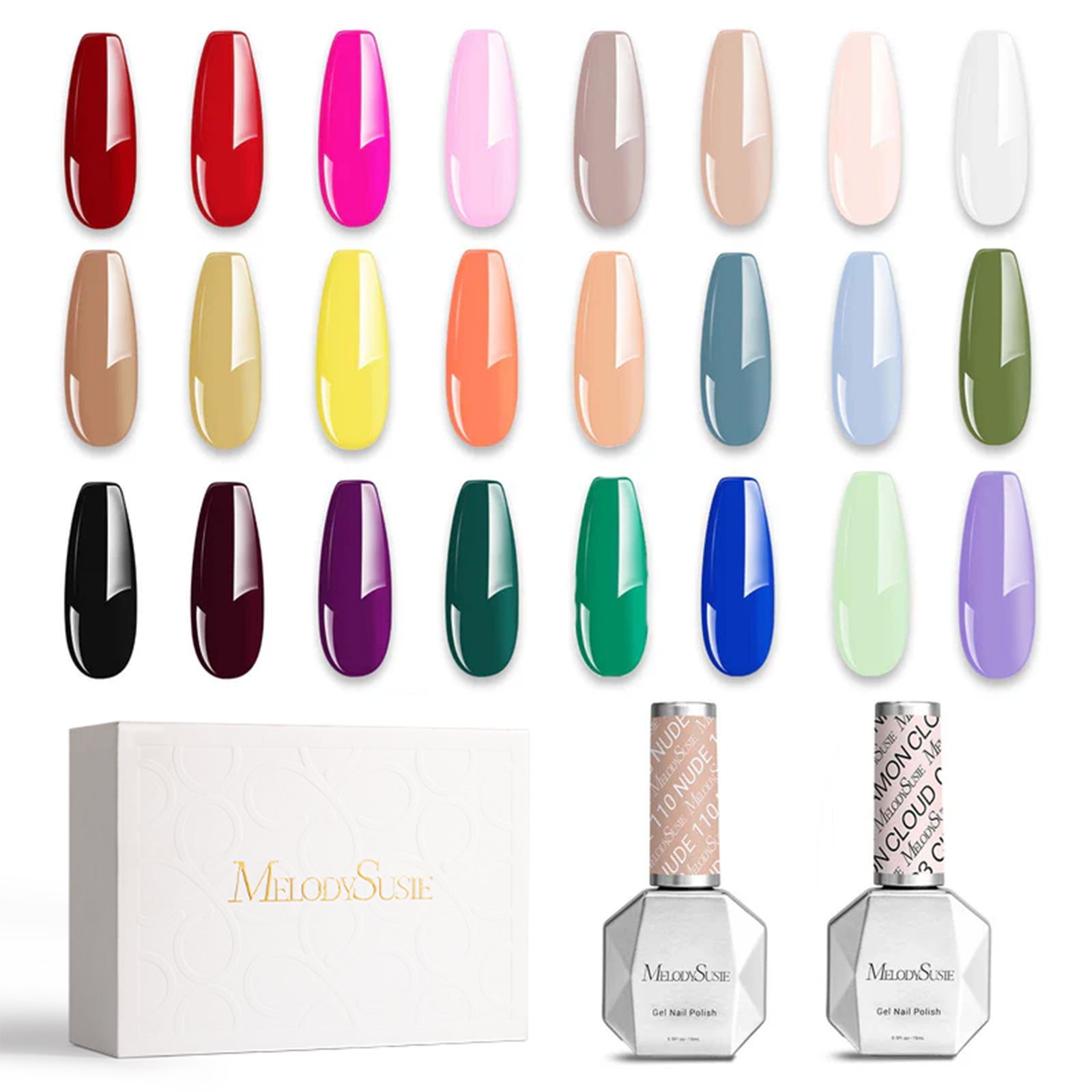 Classic Colors Thick TPO-Free Gel Nail Polish Gift Box - 24 Colors