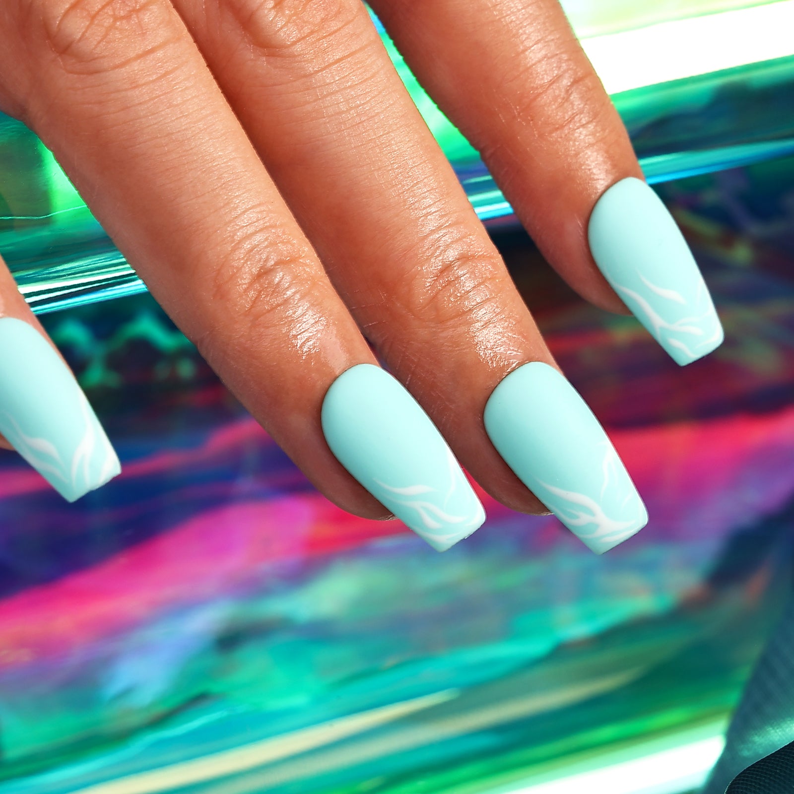 Minty Fresh Coffin Regular Press On Nails