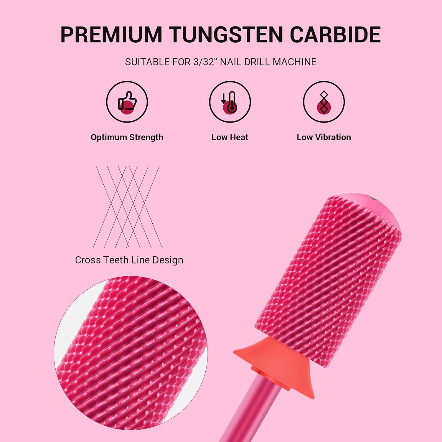 Round Top Large Barrel Tungsten Carbide Nail Drill Bit