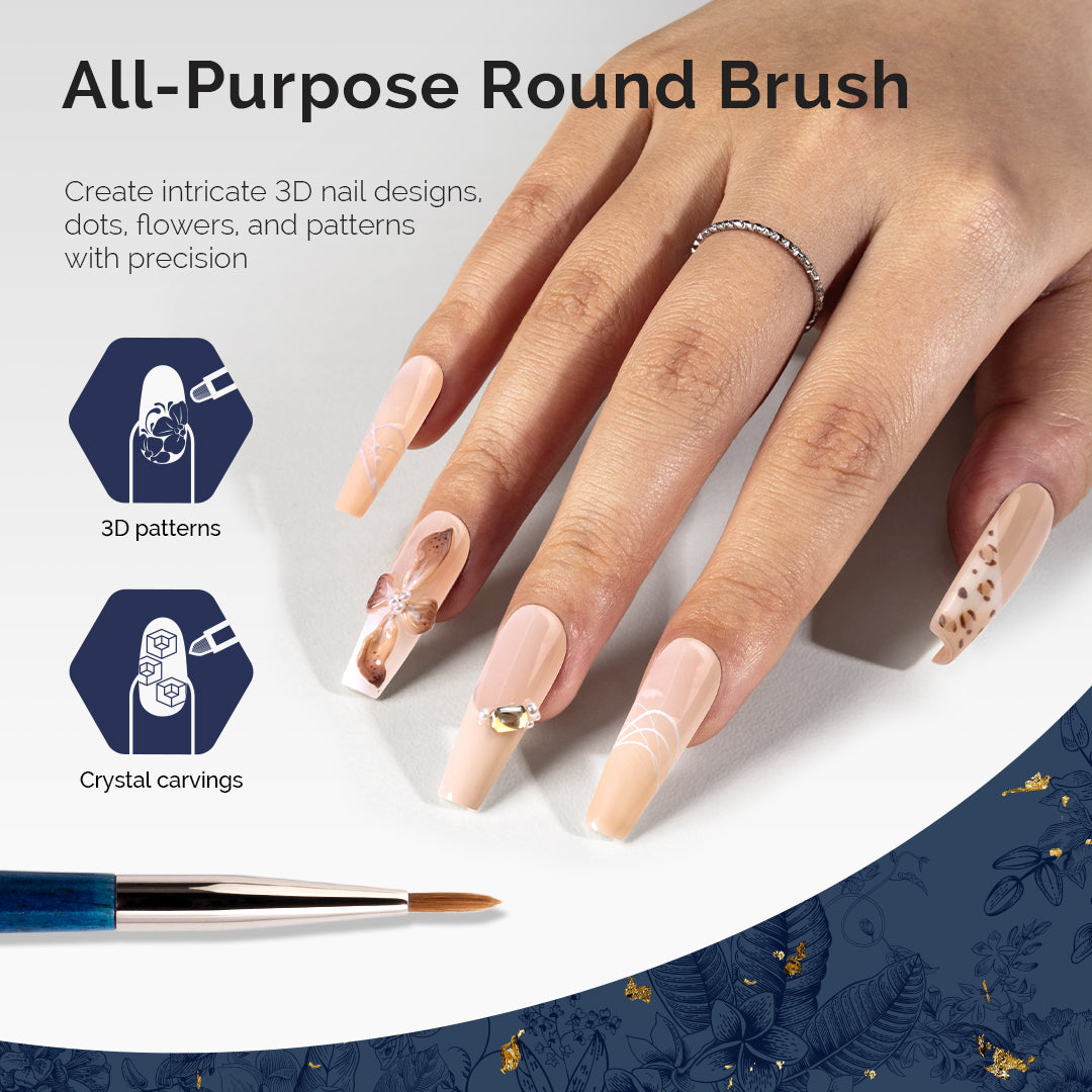 Modular Design Nail Art Liner Brush 5Pcs