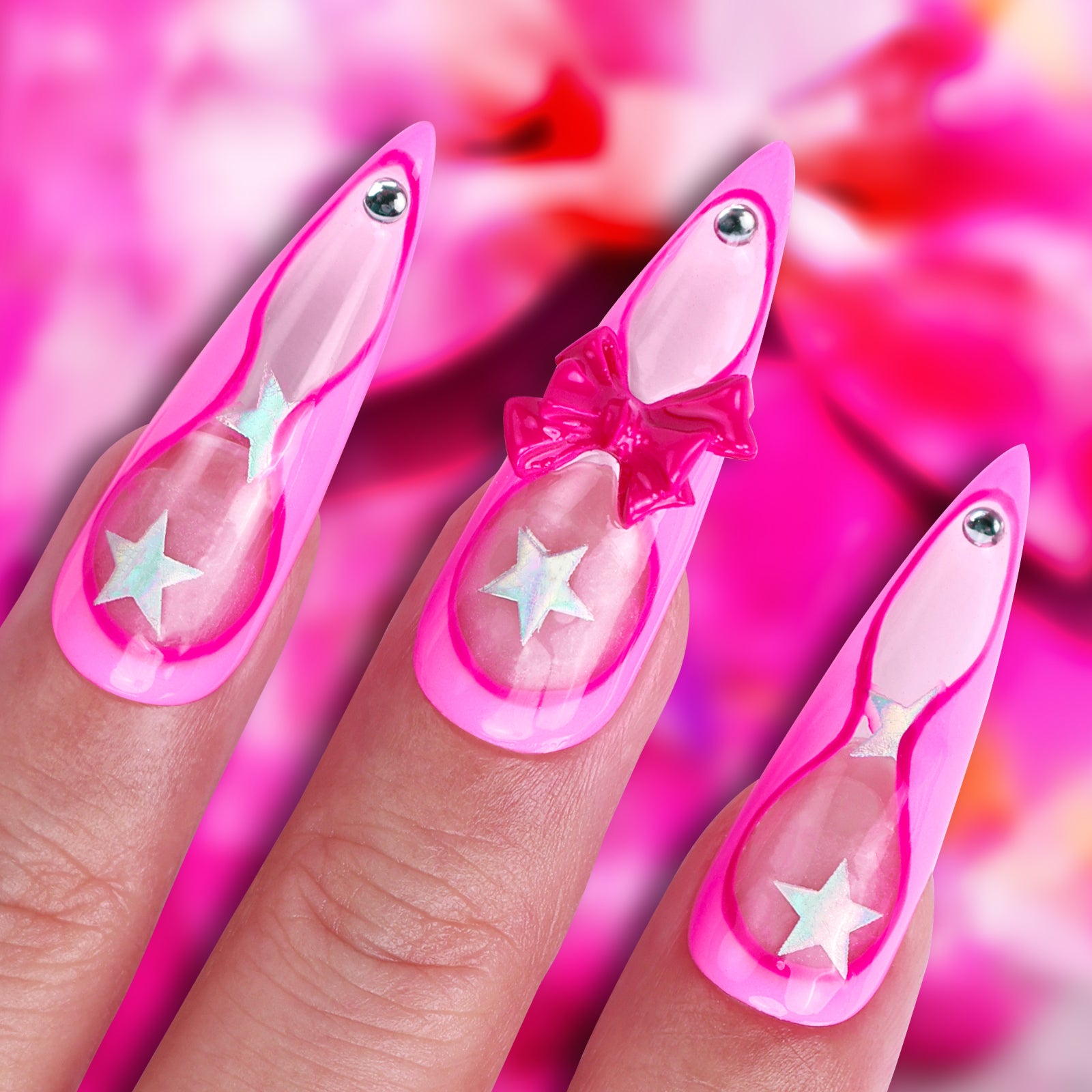 Ballerina Blush Stiletto Long Press On Nails | MelodySusie | MelodySusie