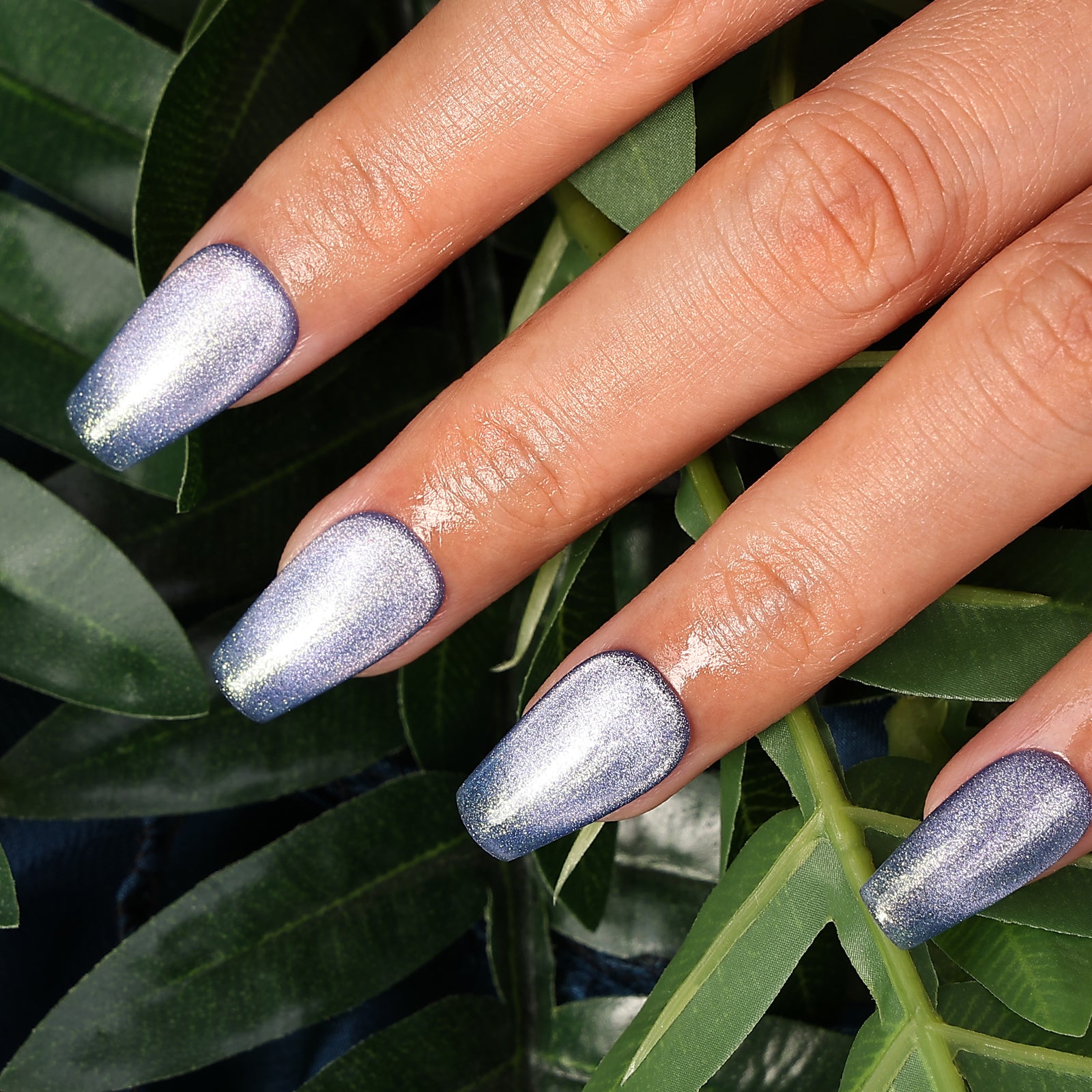Icy Elegance Coffin Regular Press On Nails | MelodySusie
