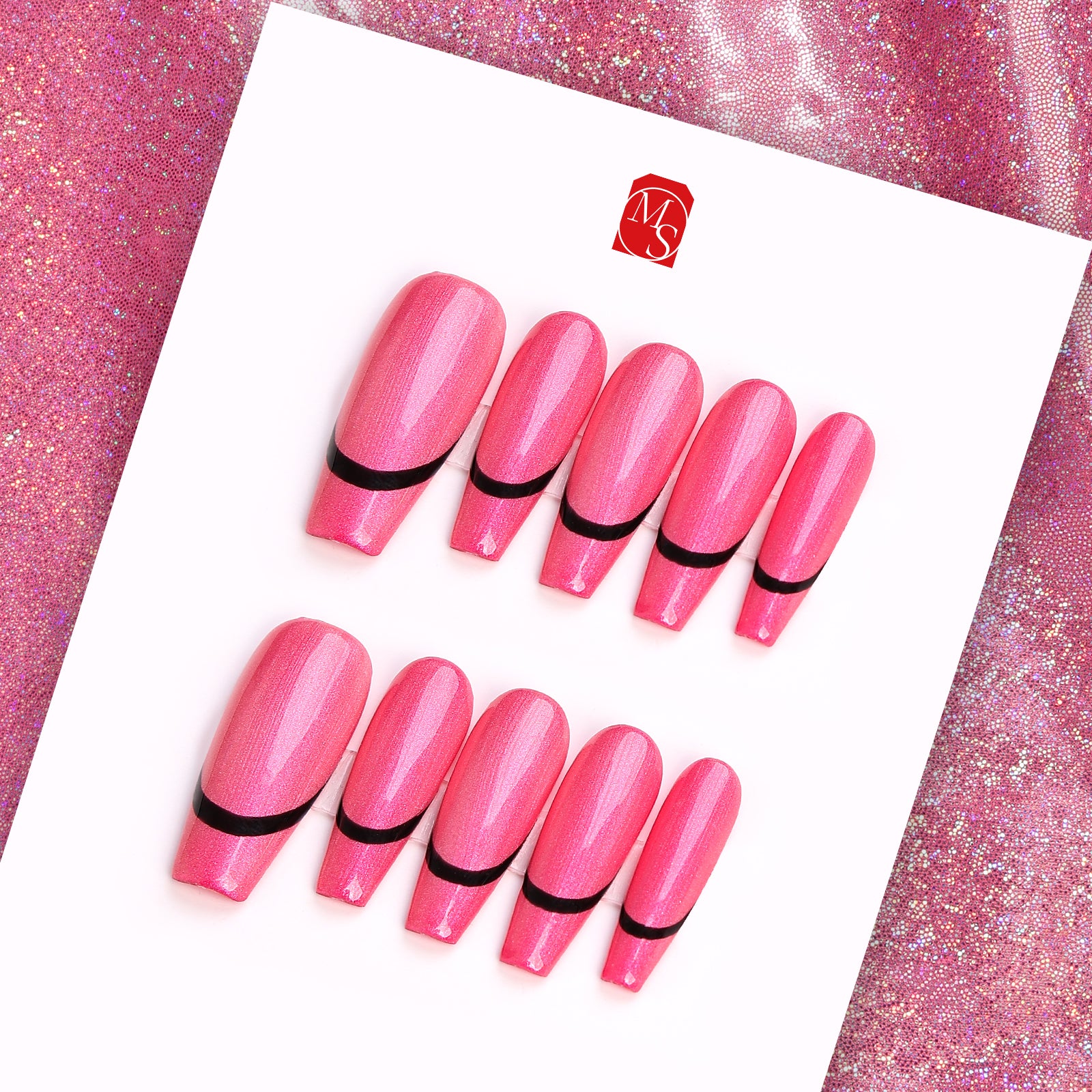 Flamingo Fever Coffin Deep Press On Nails | MelodySusie