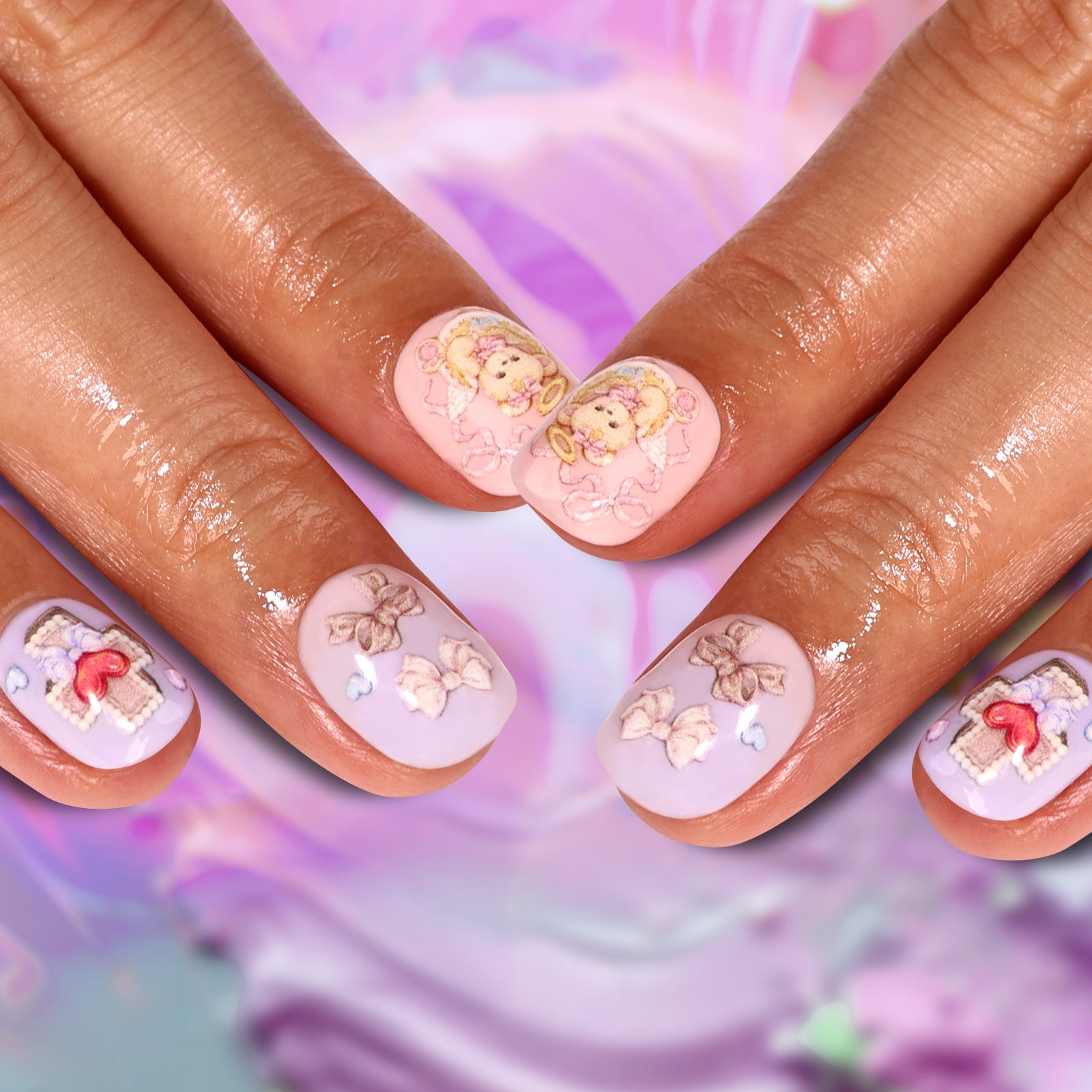 Sweet Dream Special Short Squoval Press On Nails