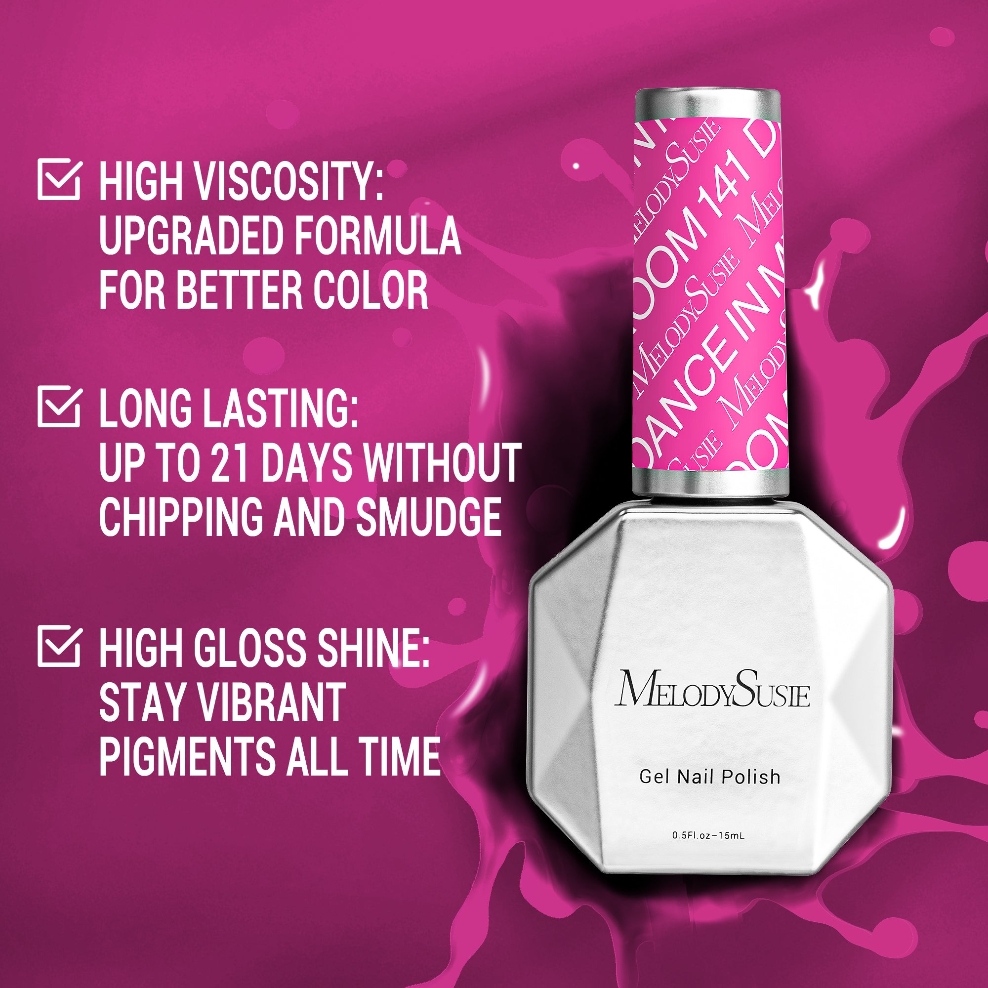 141 Dance in My Room - TPO-Free Thick Gel Nail Polish(15ml)