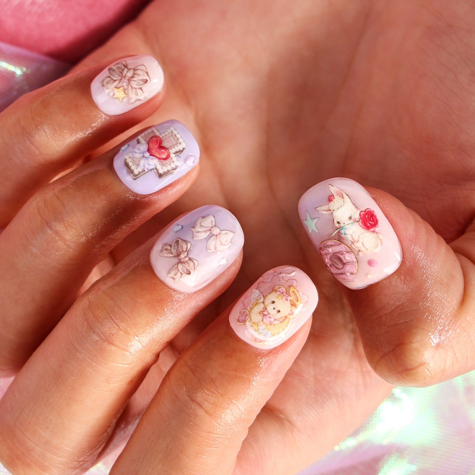 Sweet Dream Special Short Squoval Press On Nails