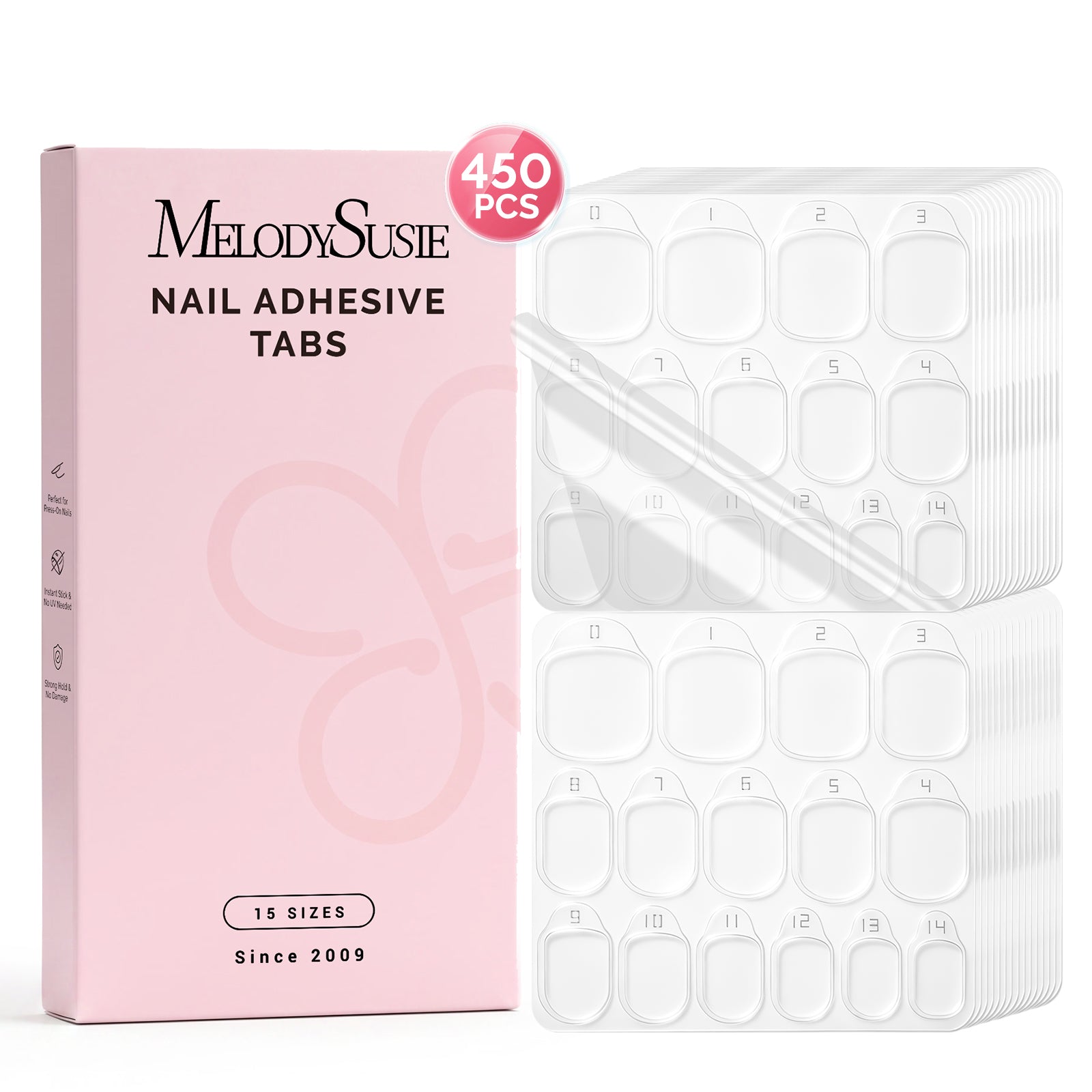 MelodySusie Nail Adhesive Tabs for Press On Nails