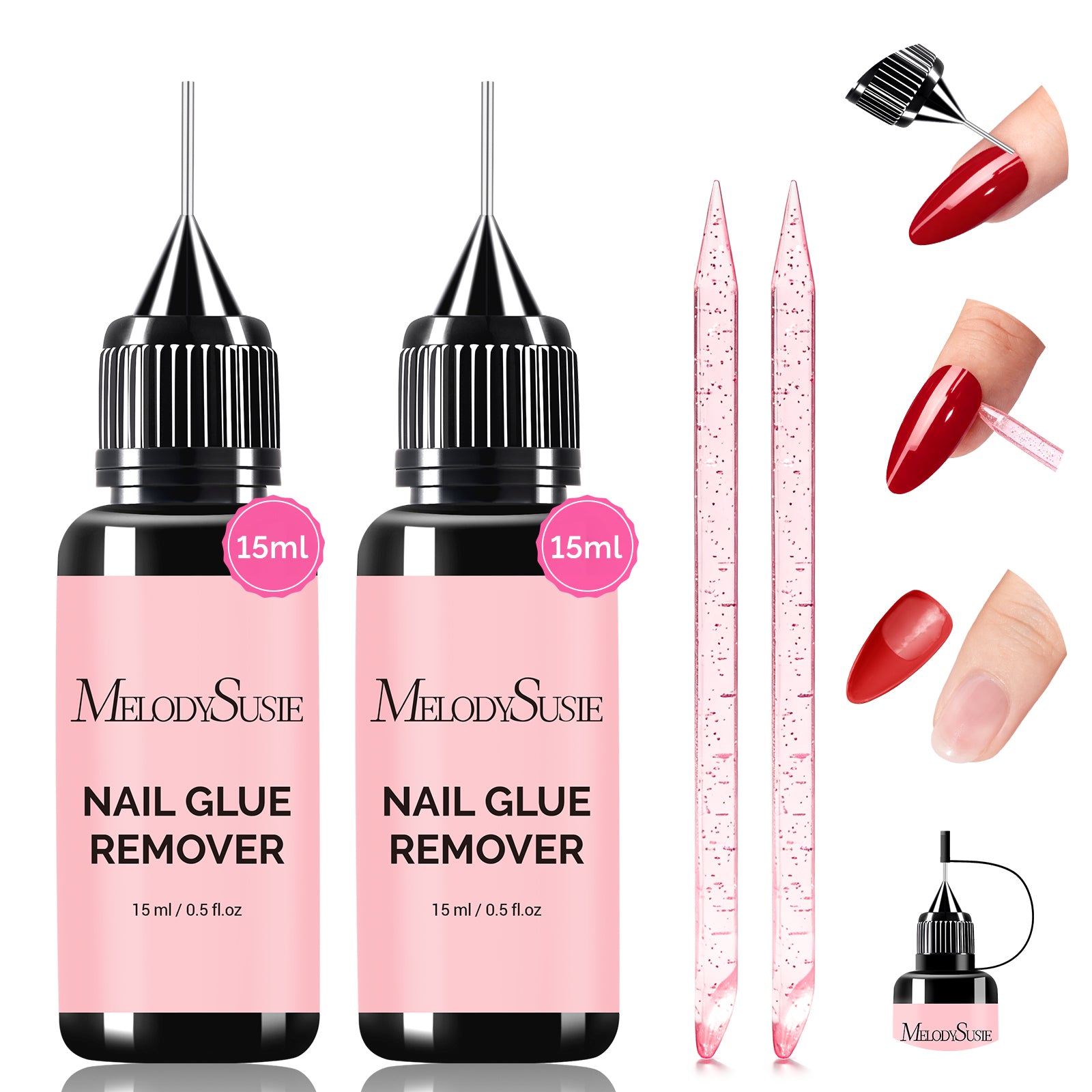 2Pcs Nail Glue Remover