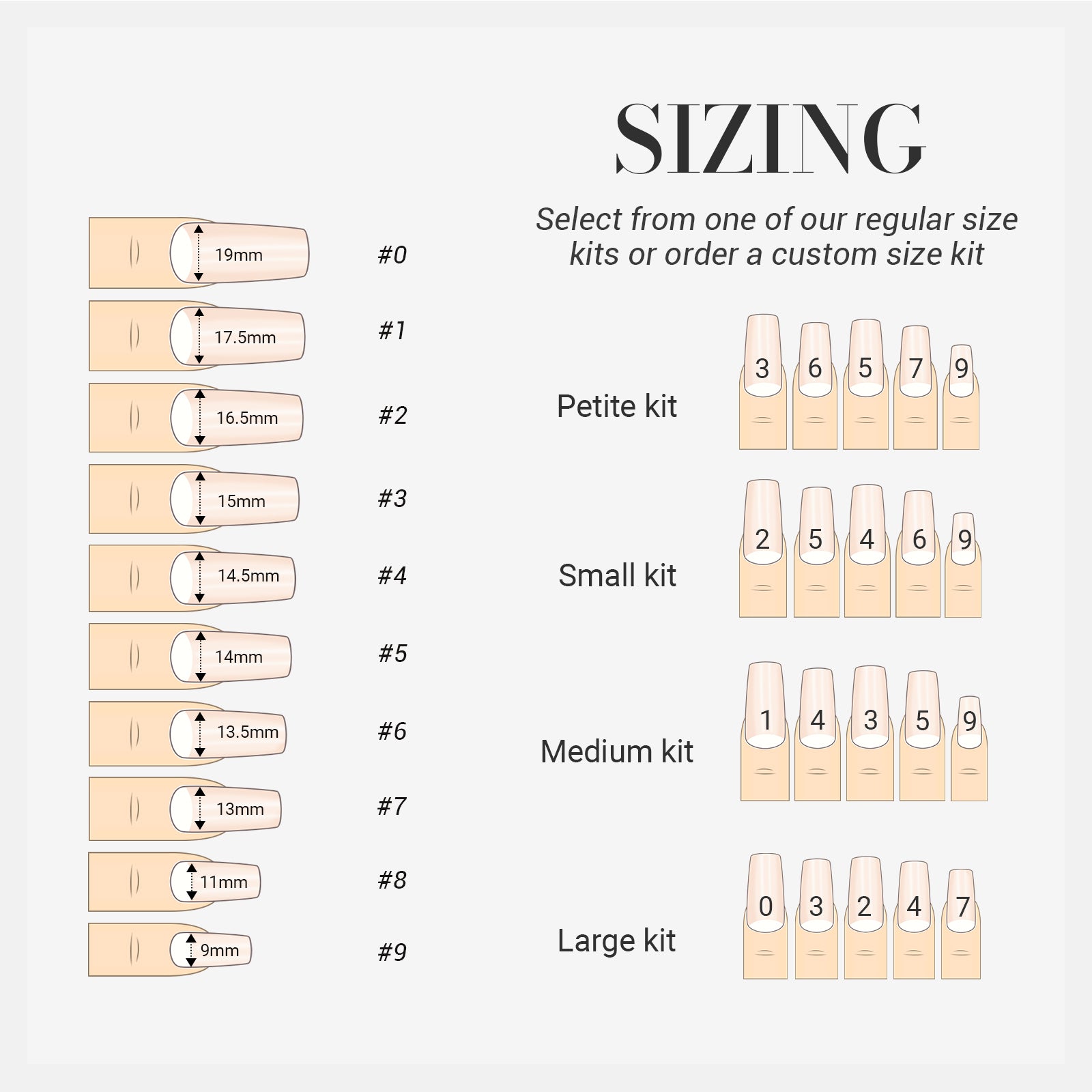Punk Pastel Square Long Press On Nails