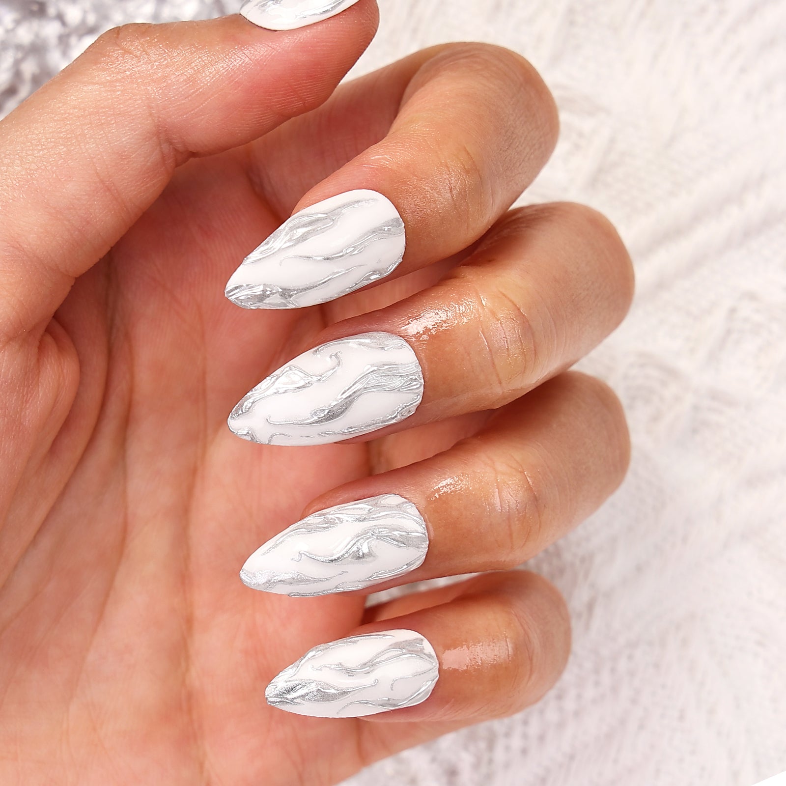 Cloud Nine Stiletto Regular Press On Nails