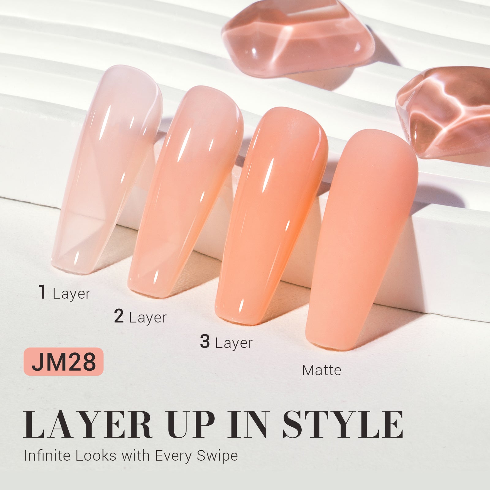 Jeweliver Jelly TPO-Free Gel Nail Polish 0.5 fl oz/15ml - Nude Pink JM27