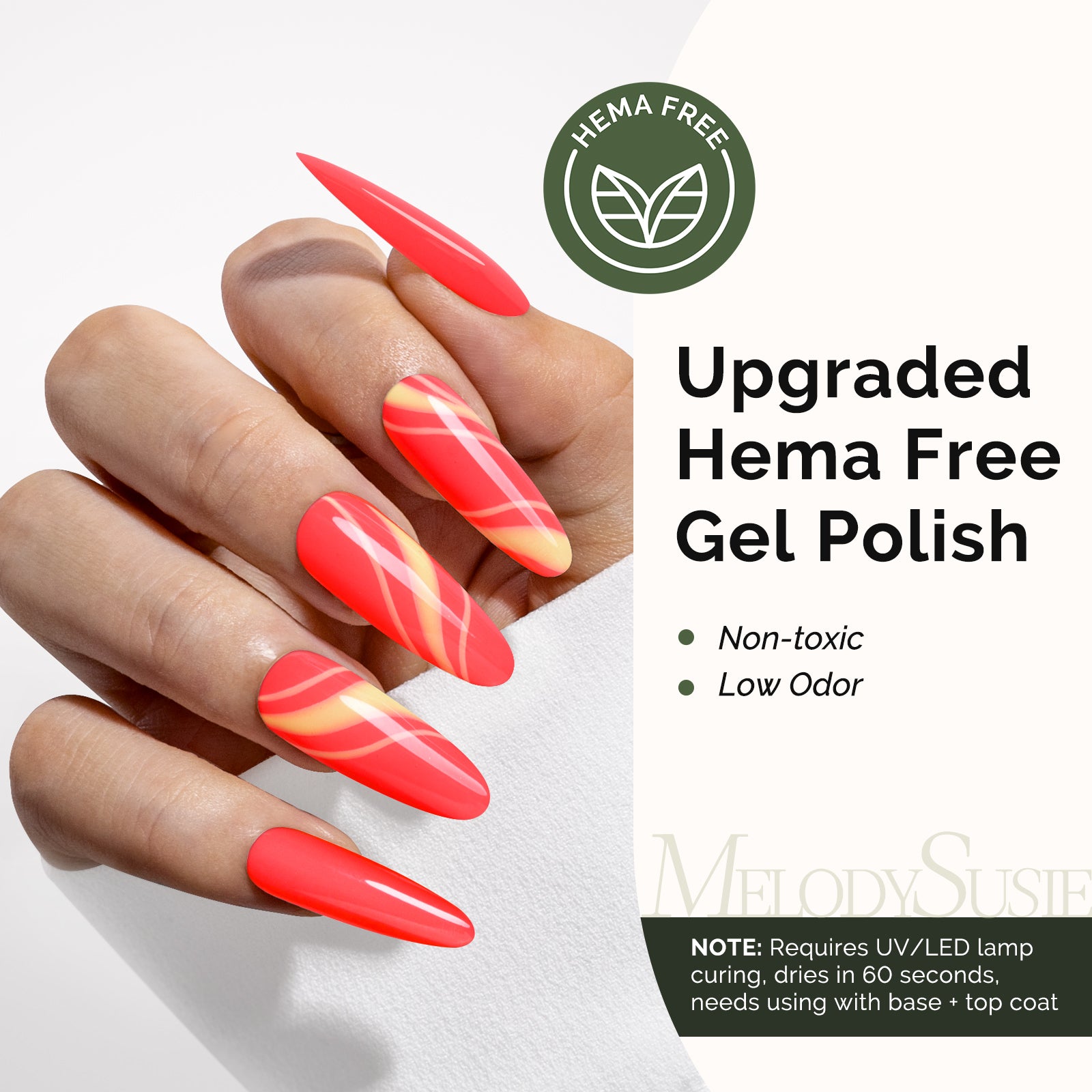 HEMA-Free Gel Nail Polish 0.5 fl oz/15ml - K1149 Thick Coral Pink