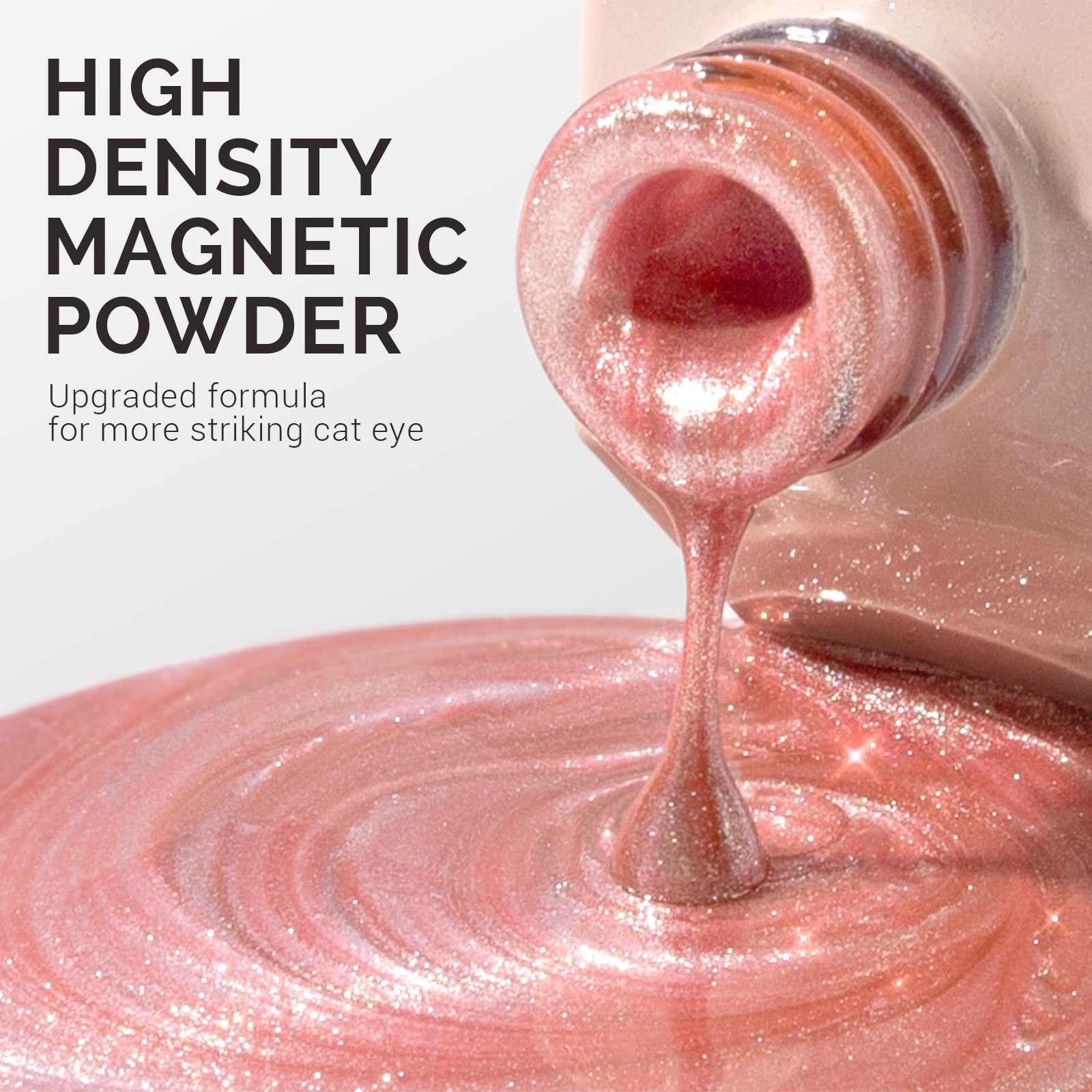 Jeweliver Cat Eye Gel Nail Polish 0.5 fl oz/15ml - Coral Pink C45