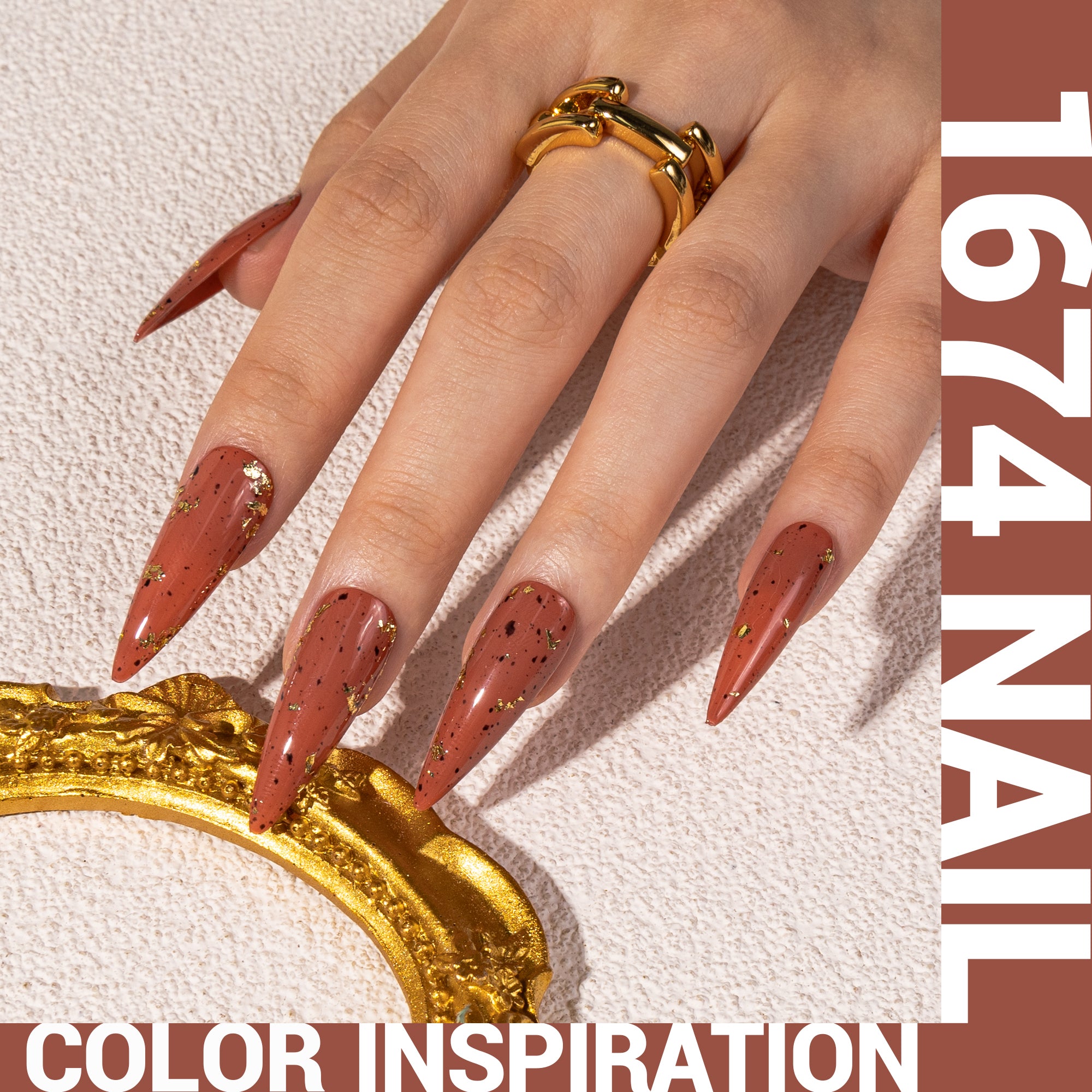 1674 Rosewood Yarn - TPO-Free Thick Gel Nail Polish(15ml)