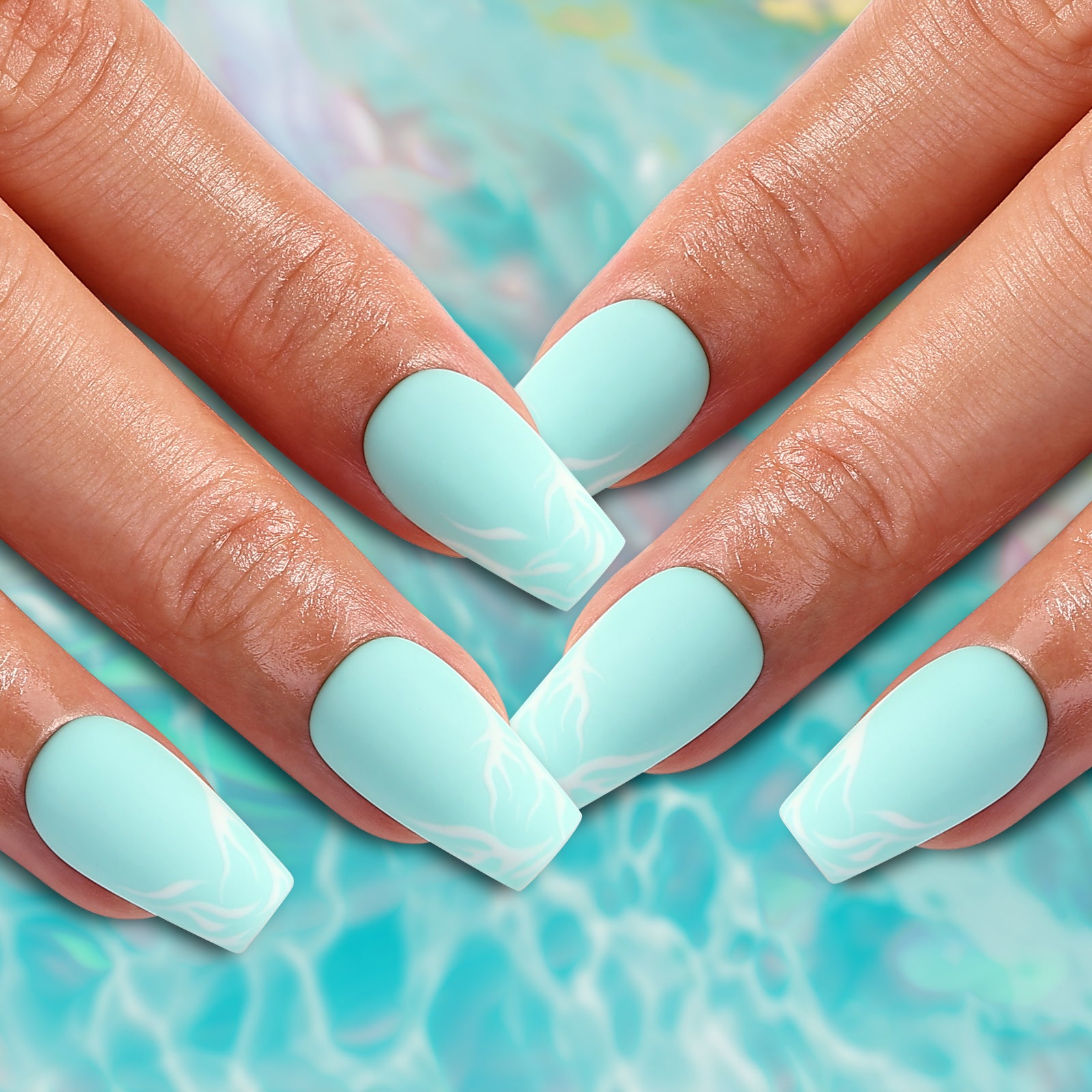 Minty Fresh Coffin Regular Press On Nails