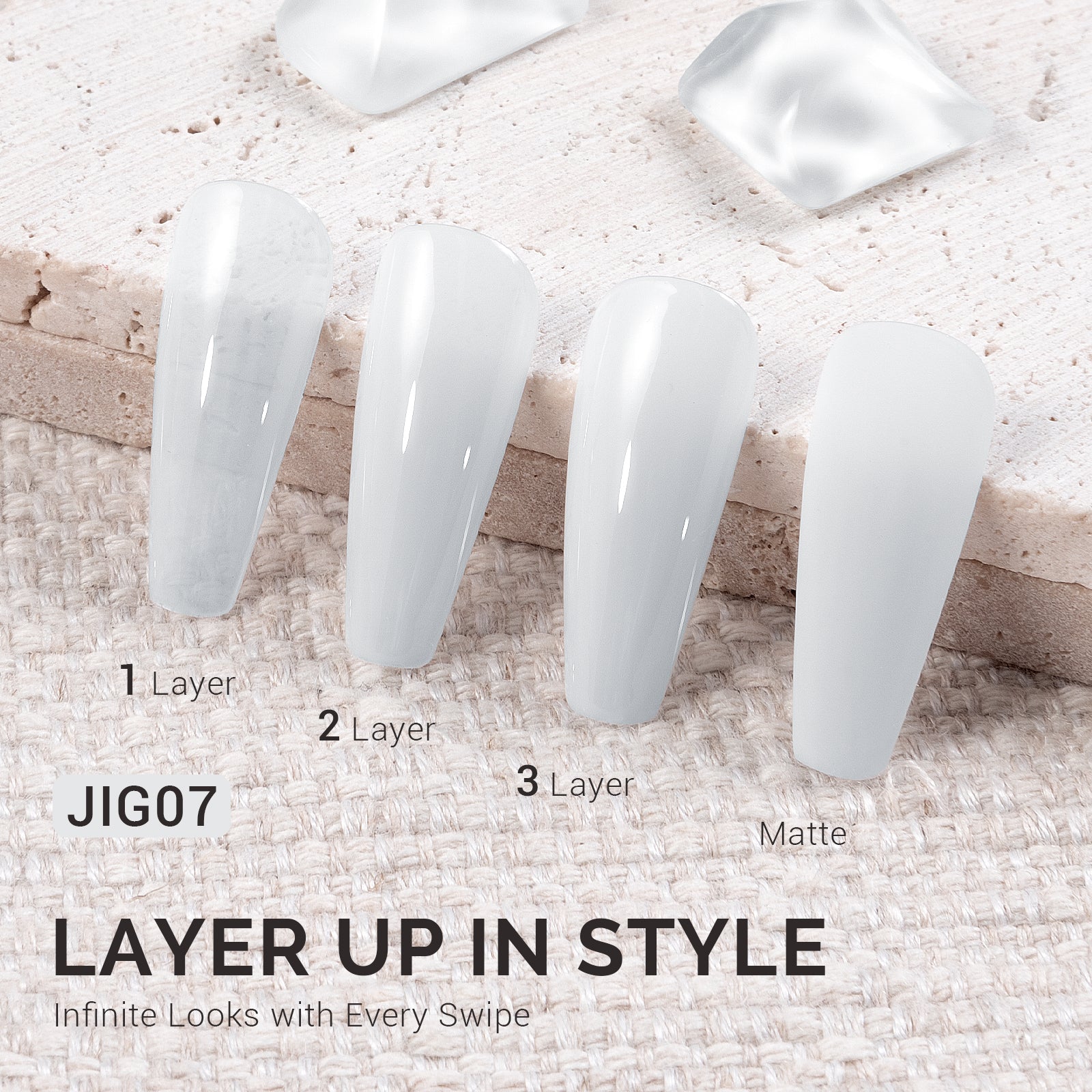 Jeweliver Jelly TPO-Free Gel Polish 15ml - White Sapphire - JIG07