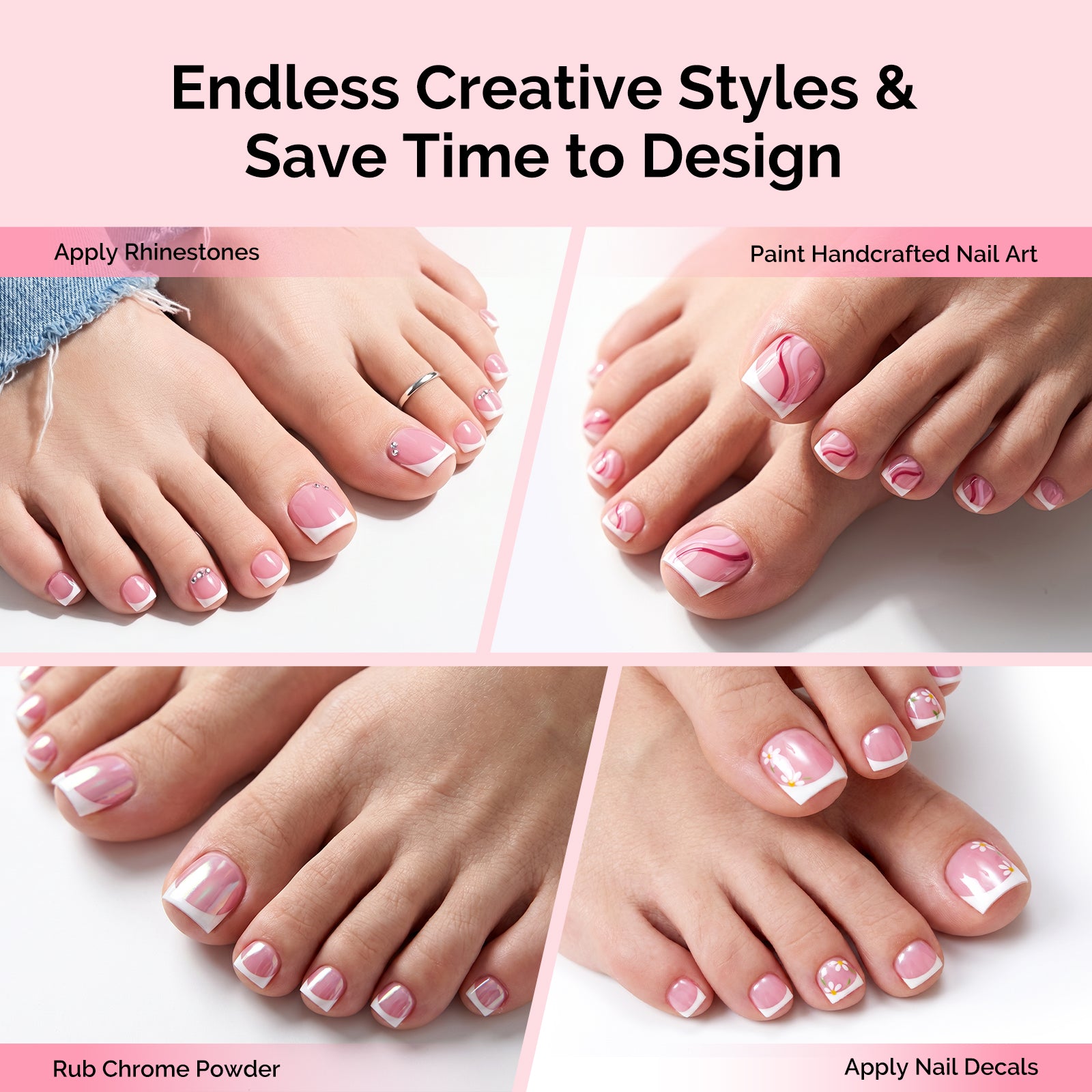 All-in-One Press-On Nails & Nail Tips Kit with Application Tools