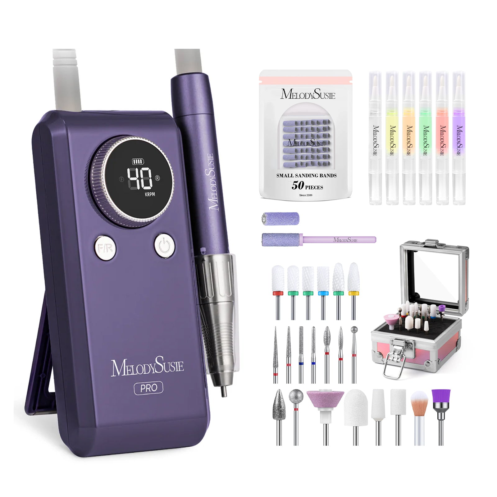 MB420G Rechargeable Nail Drill 40000RPM MelodySusie