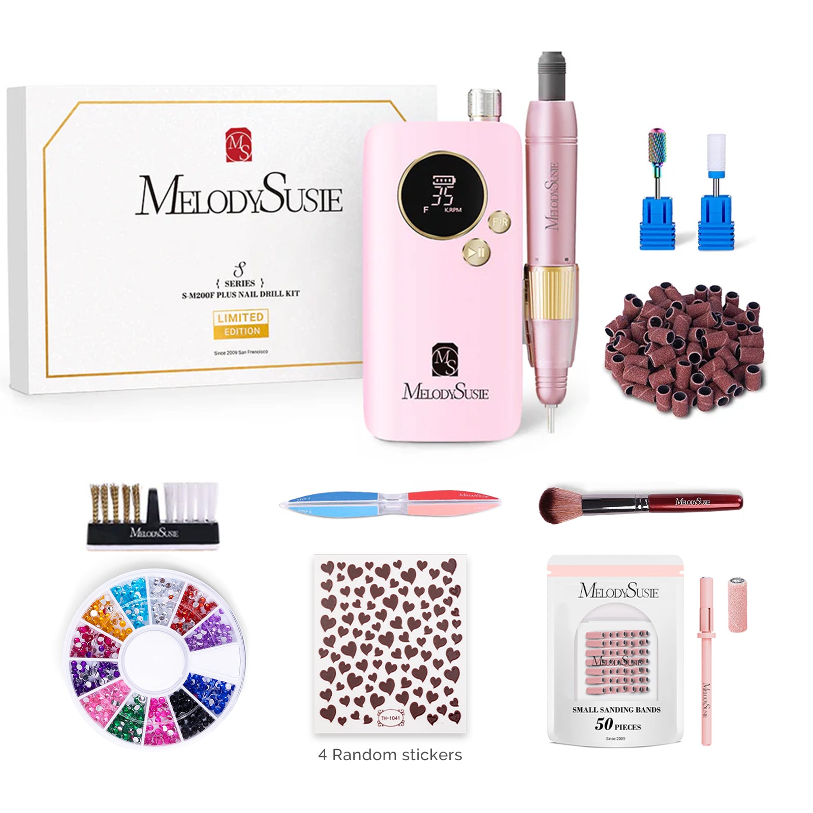 SM200F Plus Rechargeable 35000RPM Nail Drill Gift Box