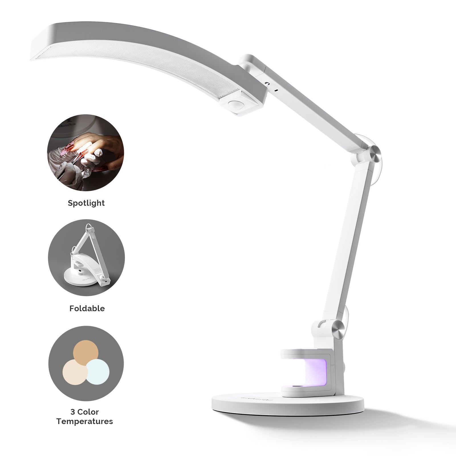 S-Pro29G Nail-Focused 3-Mode Manicure Table Lamp
