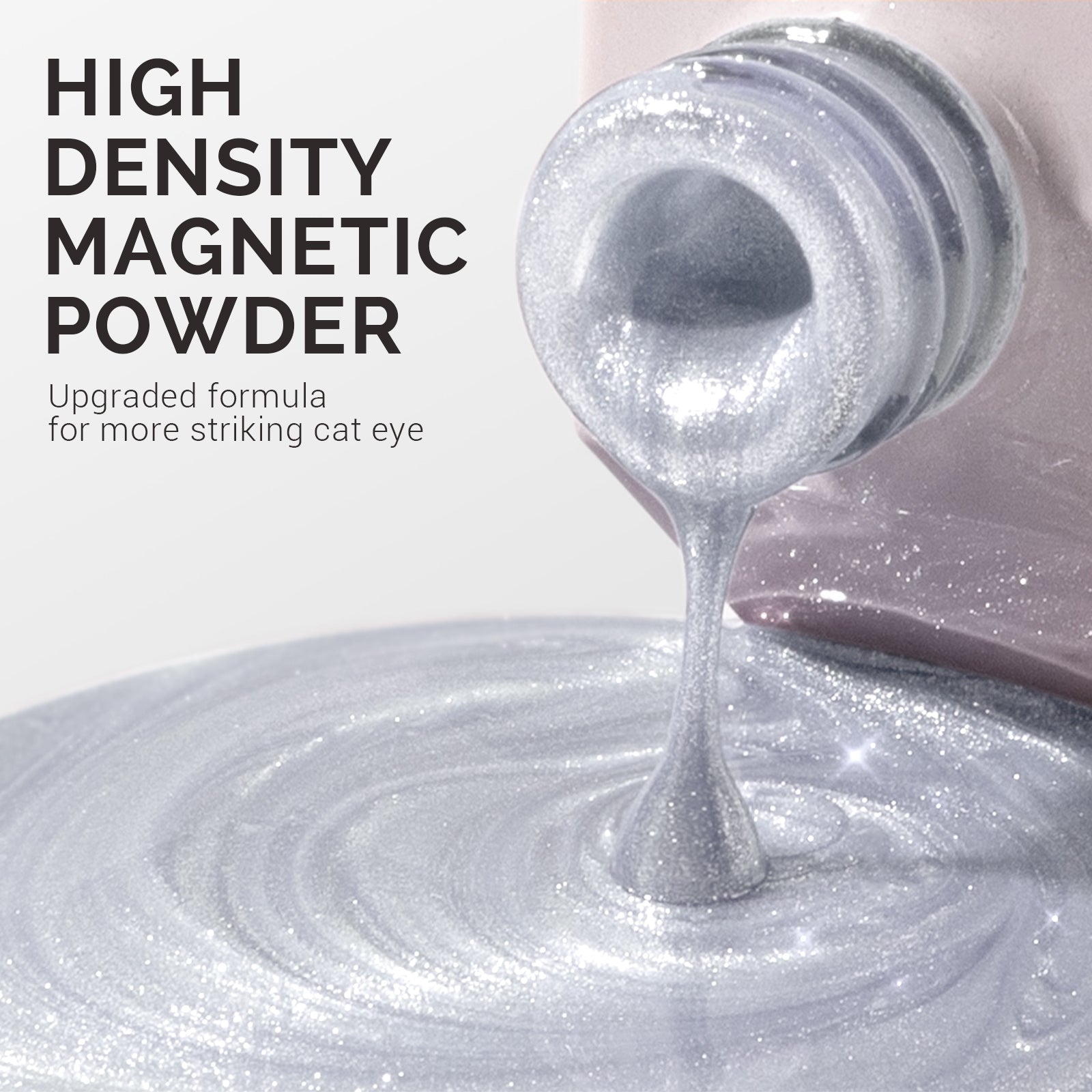 Jeweliver Cat Eye Gel Nail Polish 0.5 fl oz/15ml - Moonlit Silver C01