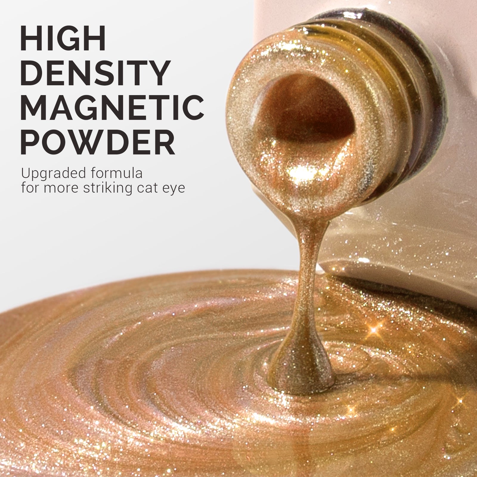 Jeweliver Cat Eye Gel Nail Polish 0.5 fl oz/15ml - Rutile Golden C09