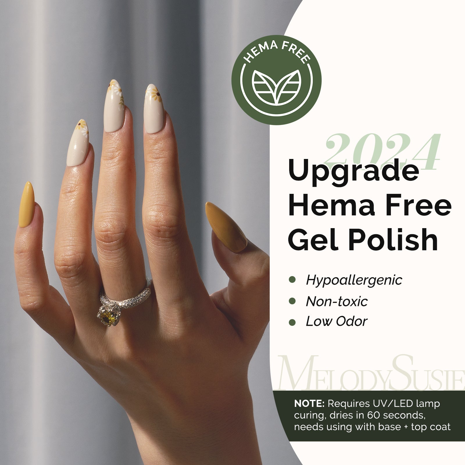 410 Straw Yellow - HEMA-Free Gel Nail Polish 0.5 fl oz/15ml