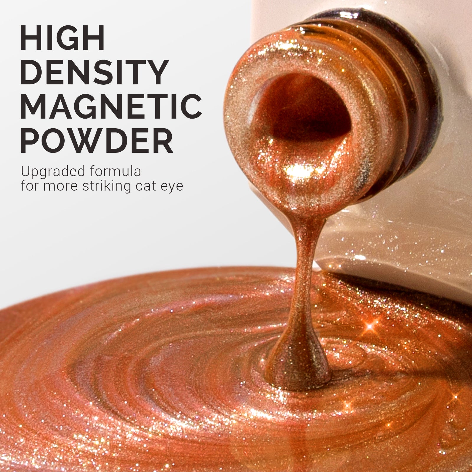 Jeweliver Cat Eye Gel Nail Polish 0.5 fl oz/15ml - Red Orange C68