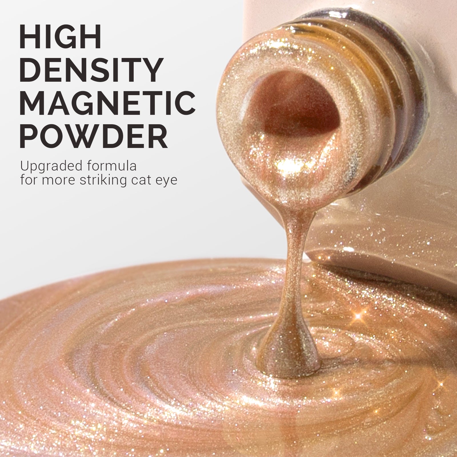 Jeweliver Cat Eye Gel Nail Polish 0.5 fl oz/15ml - Nude Apricot C40