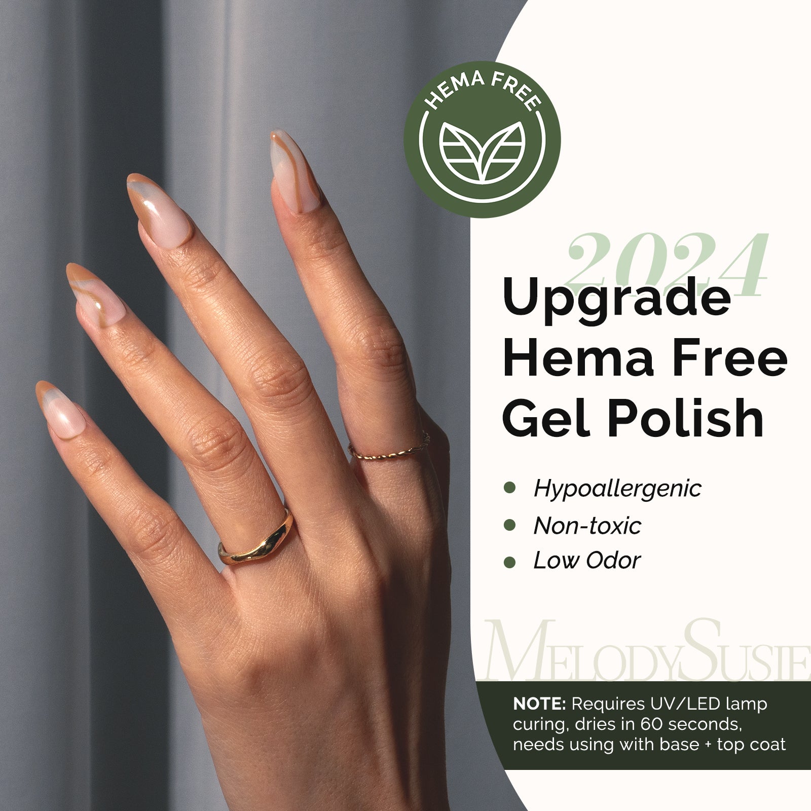 377 Caramel Brown - HEMA-Free Gel Nail Polish 0.5 fl oz/15ml