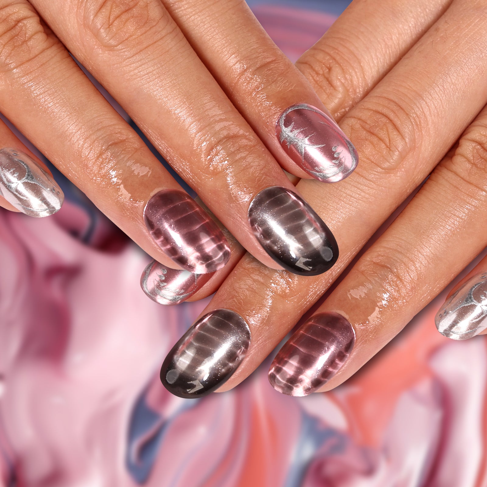 Mew Special Short Squoval Press On Nails