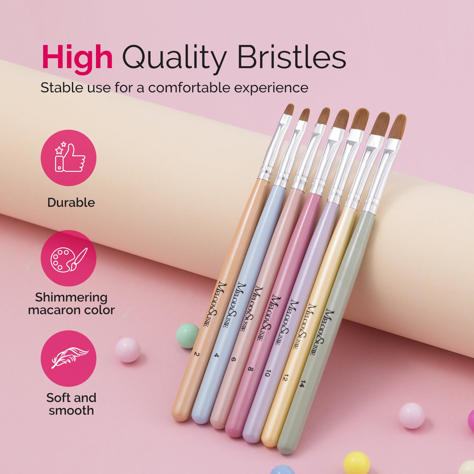 Gel Nail Art Brush 7Pcs