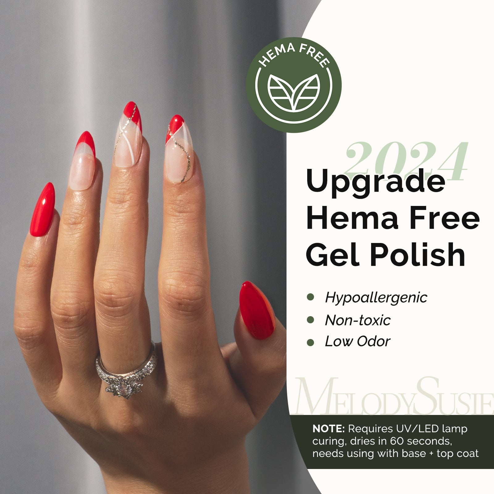 068 Sweety Red - HEMA-Free Gel Nail Polish 0.5 fl oz/15ml