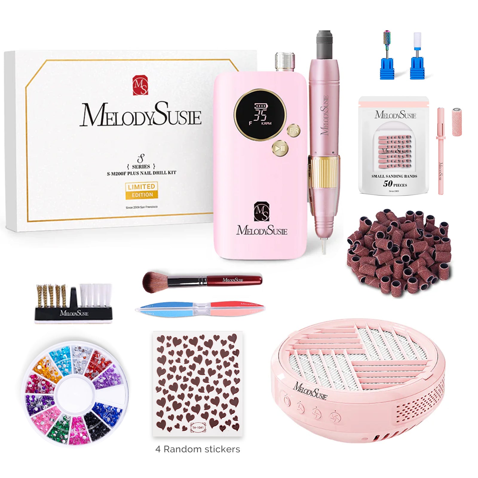 SM200F Plus Rechargeable 35000RPM Nail Drill Gift Box