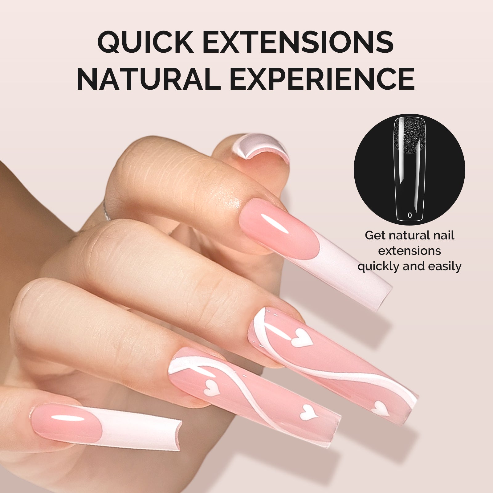 288Pcs Half Matte Clear Acrylic Full Cover Nail Tips