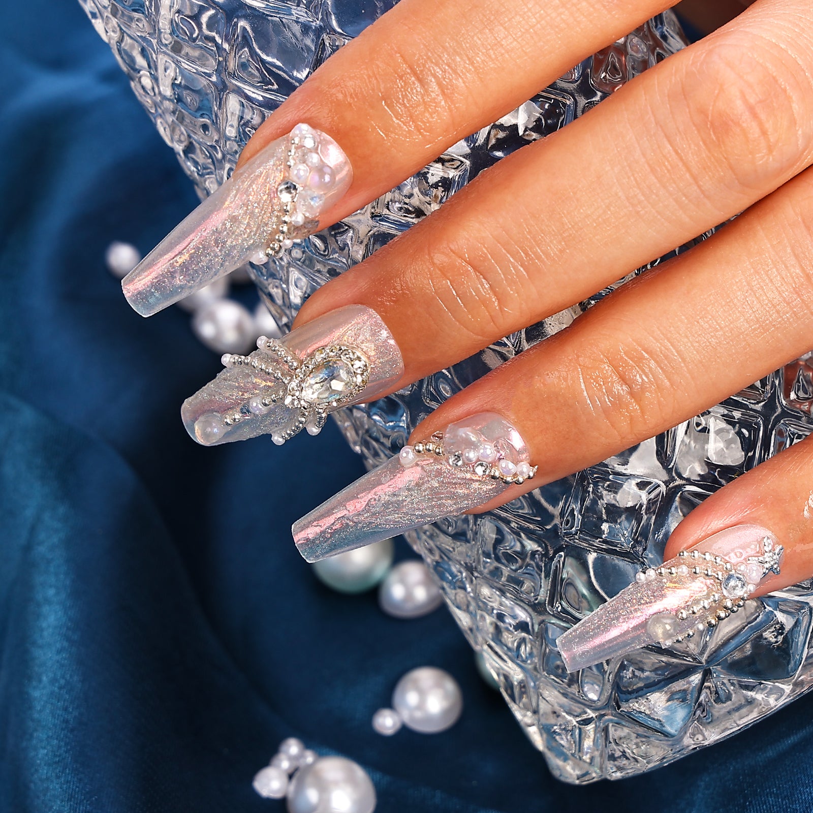 Sunken Treasure Coffin Deep Press On Nails