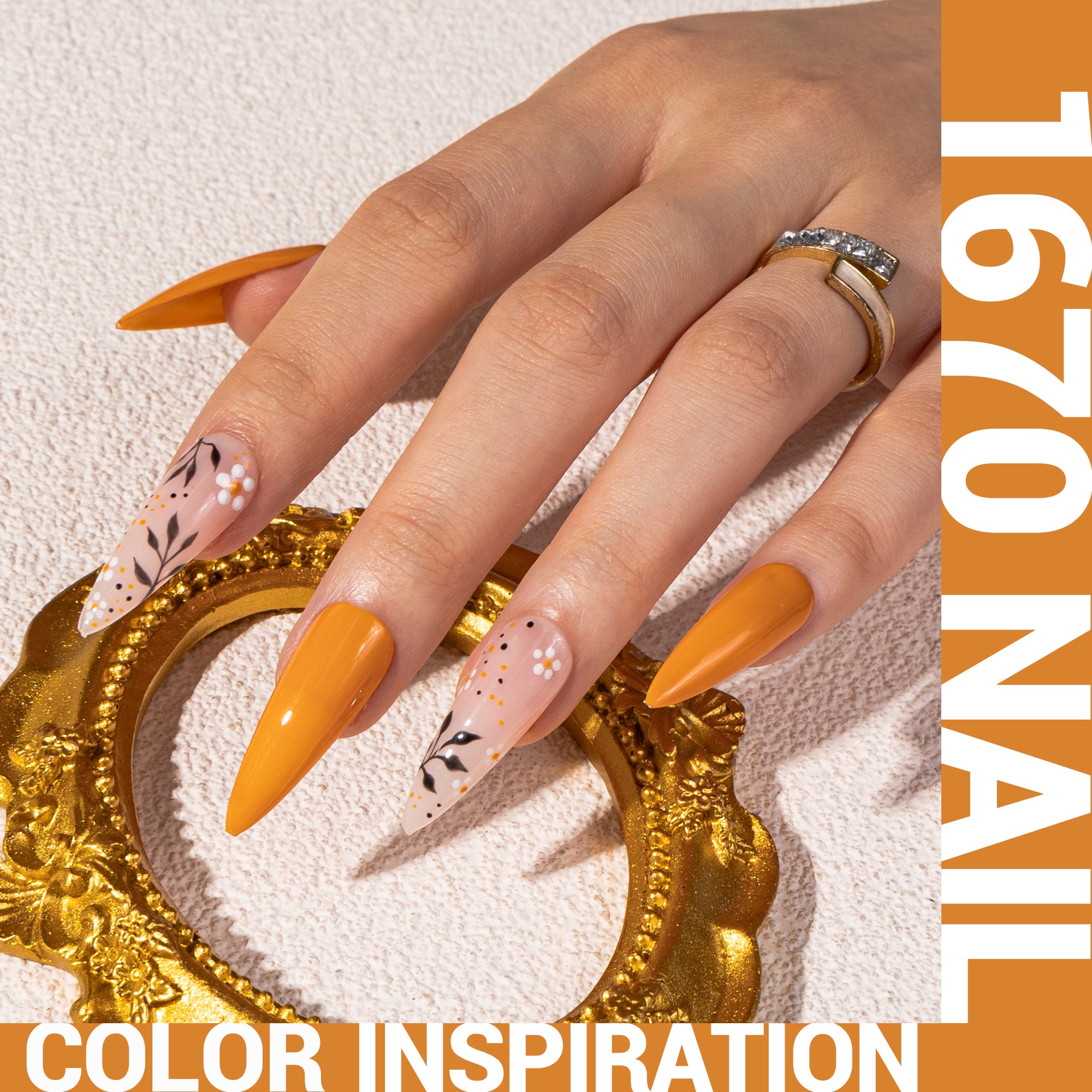 1670 Pumpkin Yarn Orange - TPO-Free Thick Gel Nail Polish(15ml)